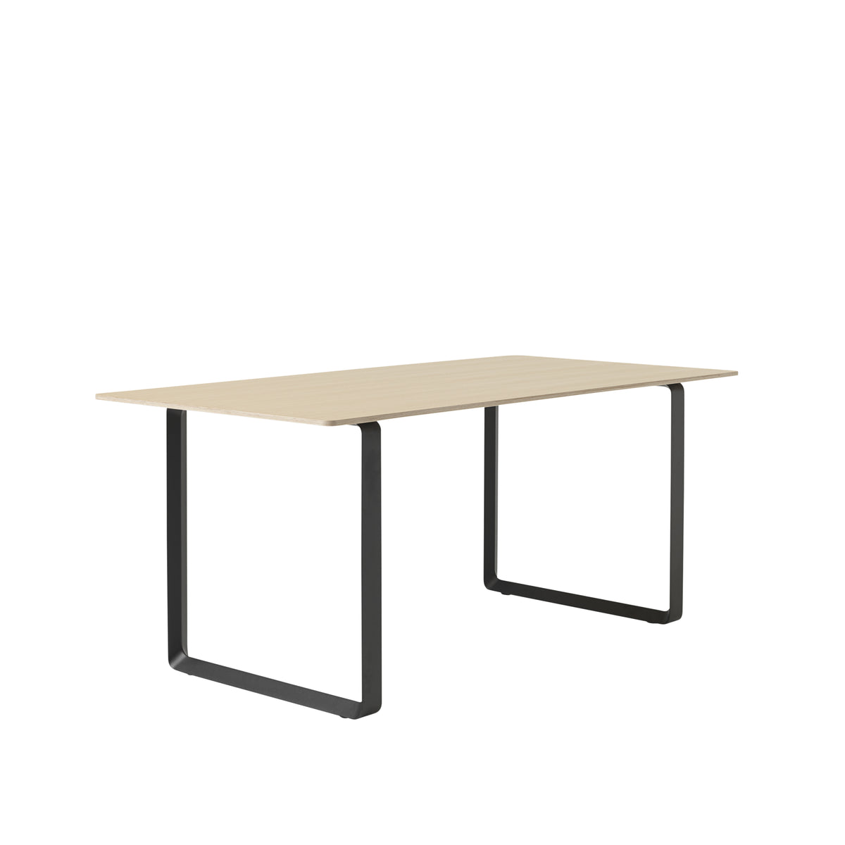 Muuto 70/70 Table in solid oak with black legs, 170 x 85cm