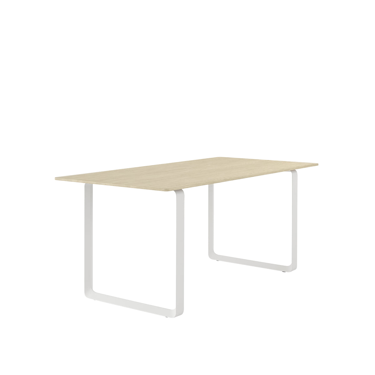 Muuto 70/70 Table in solid oak with white legs, 170 x 85cm
