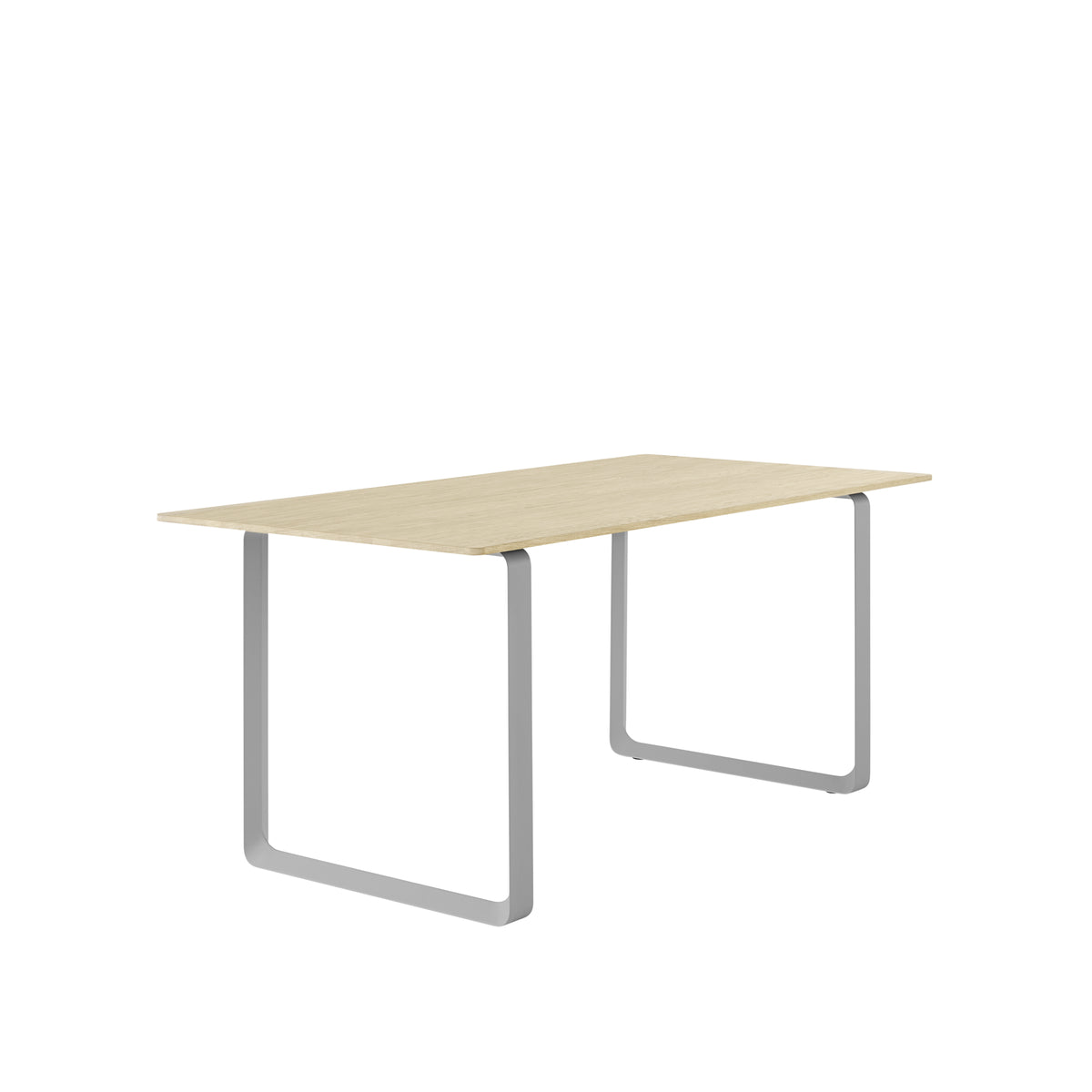 Muuto 70/70 Table in solid oak with grey legs, 170 x 85cm
