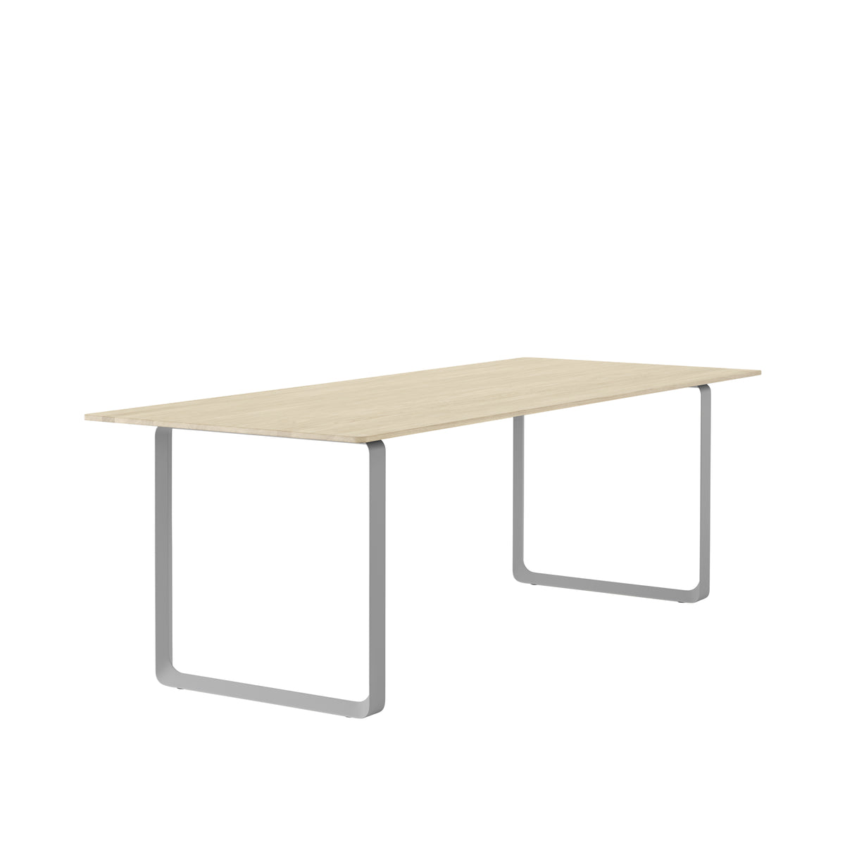 Muuto 70/70 Table in solid oak with grey legs, 225 x 90cm