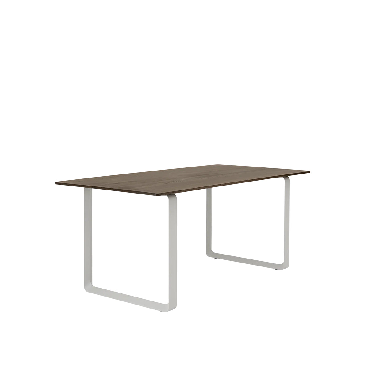Muuto 70/70 Table in solid smoked oak with grey legs, 170 x 85cm