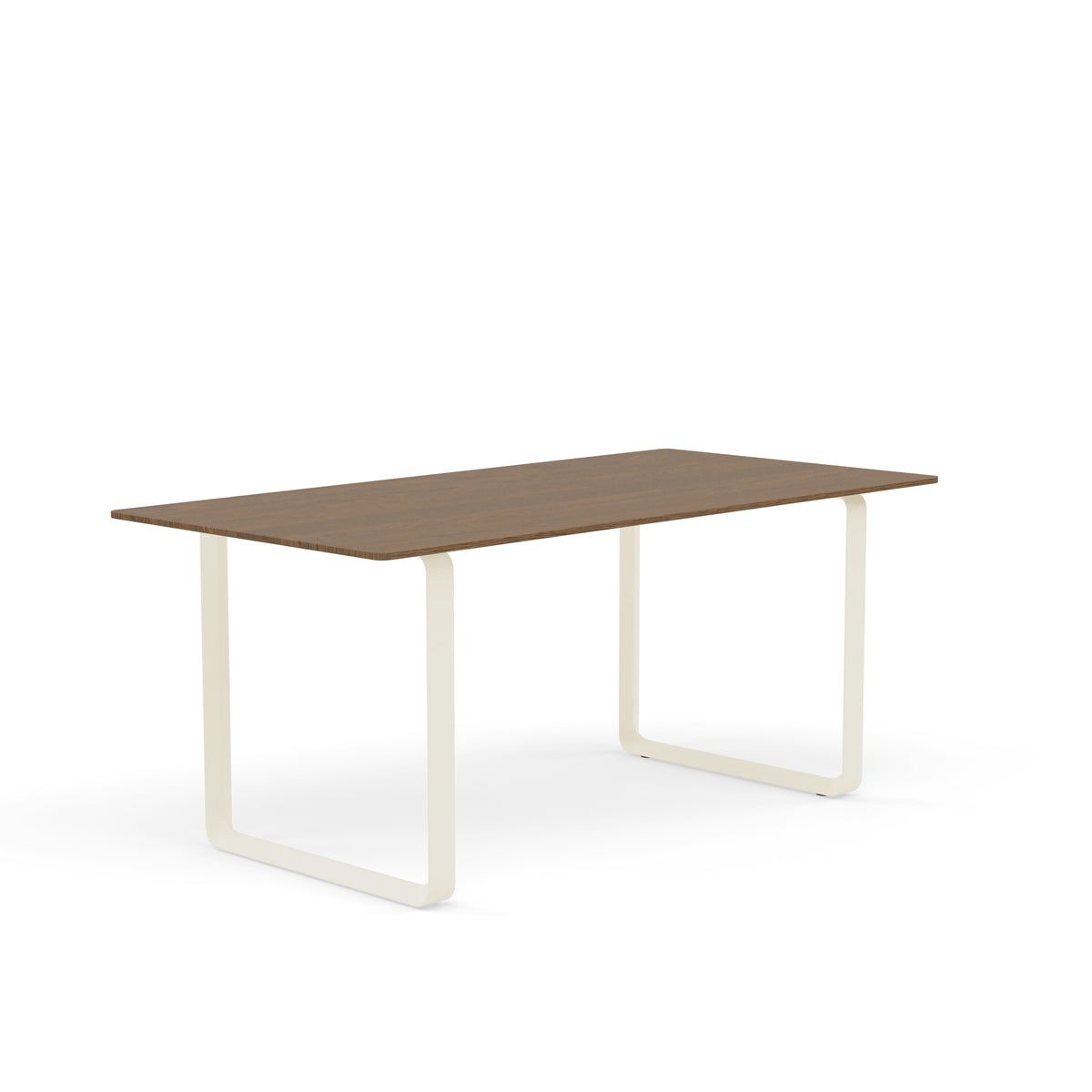 Muuto 70/70 Table in solid smoked oak with sand legs, 170 x 85cm