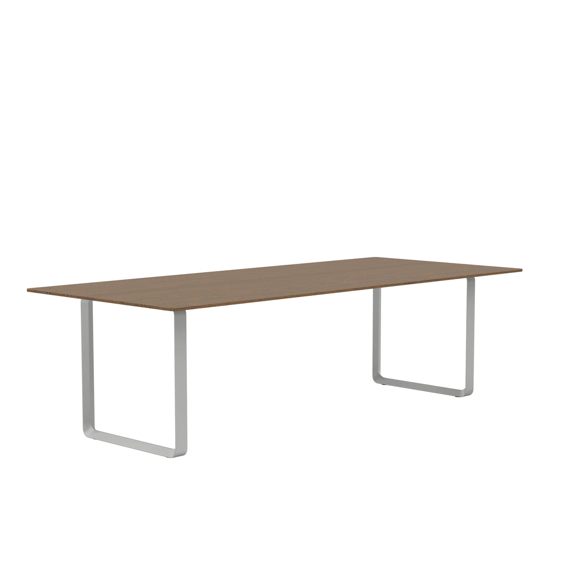 Muuto 70/70 Table in solid smoked oak with grey legs, 255 x 108cm