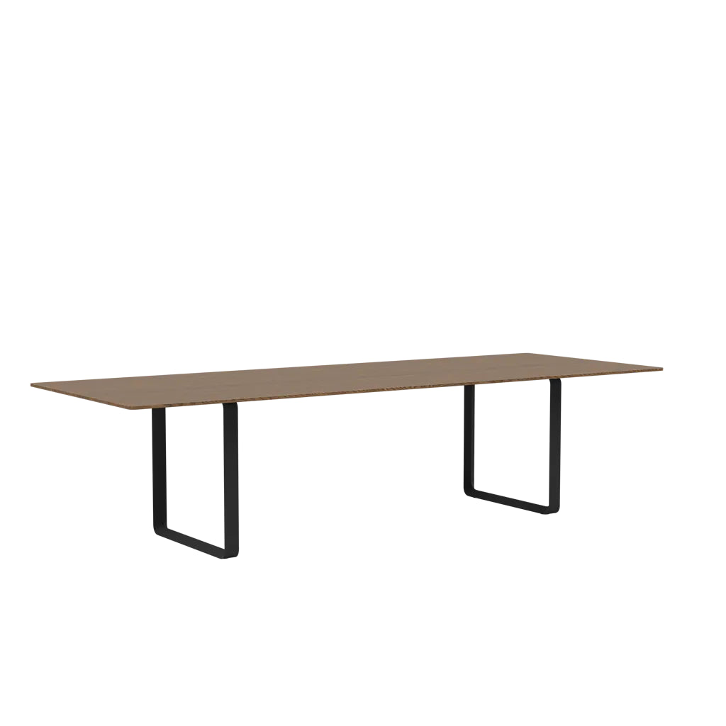 Muuto 70/70 Table in solid smoked oak with black legs, 295 x 108cm