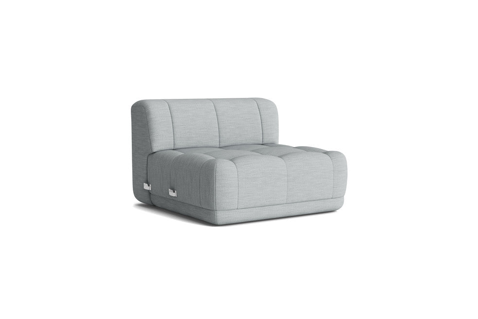 HAY Quilton Narrow right end (501), illustrative Remix 123 upholstery.