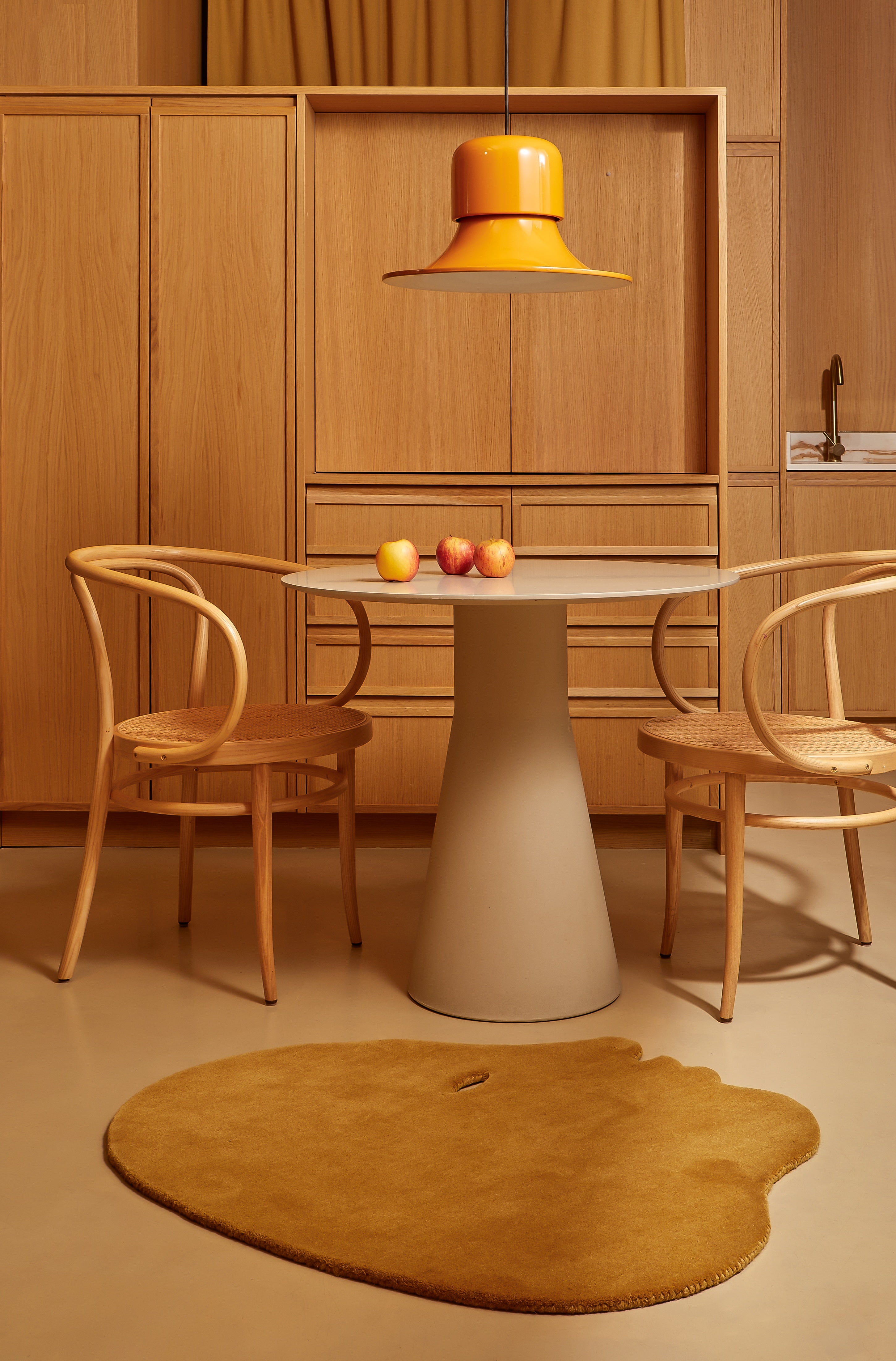 Nanimarquina Talk Talk Small Mustard Rug