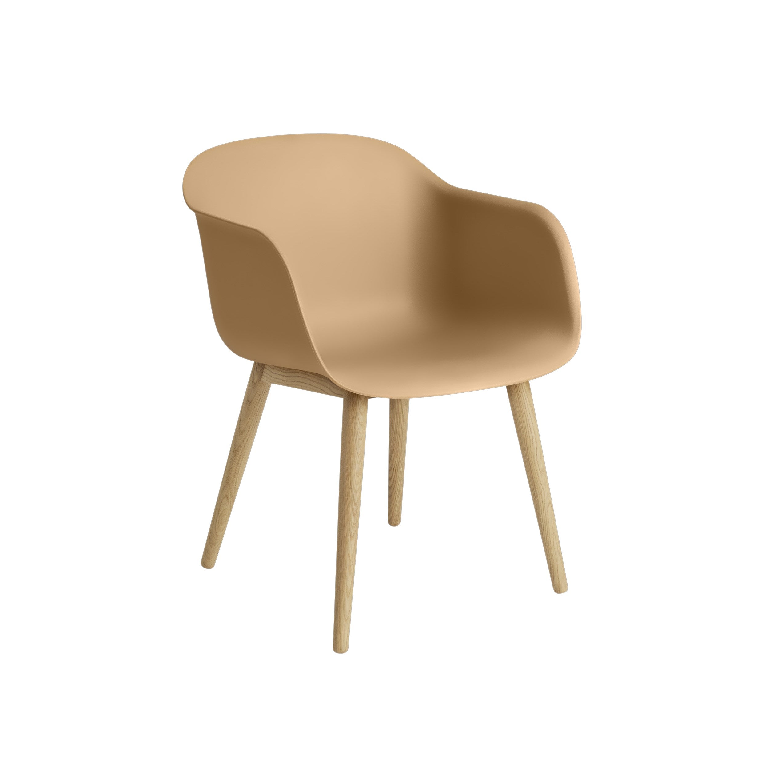 Muuto Fiber Armchair - Wood Base - Recycled Plastic