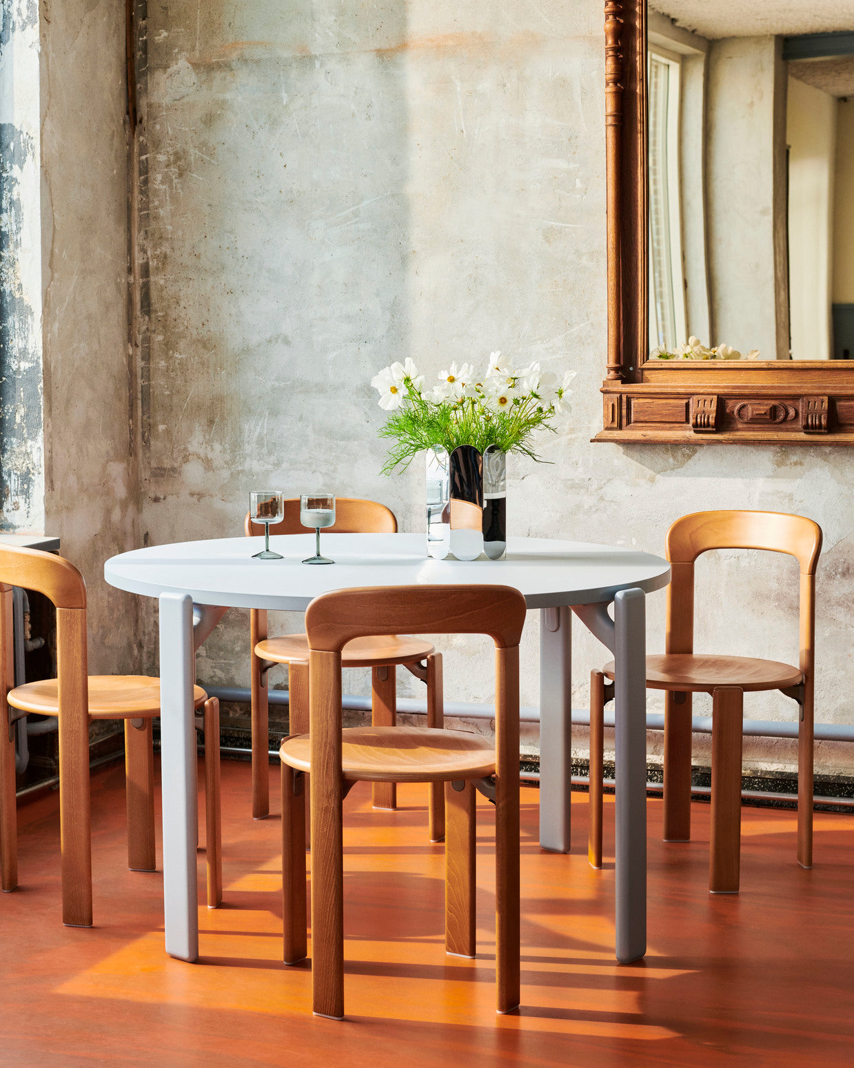 HAY Rey Dining Table - Slate Blue/Gull Laminate (Ex-Display)