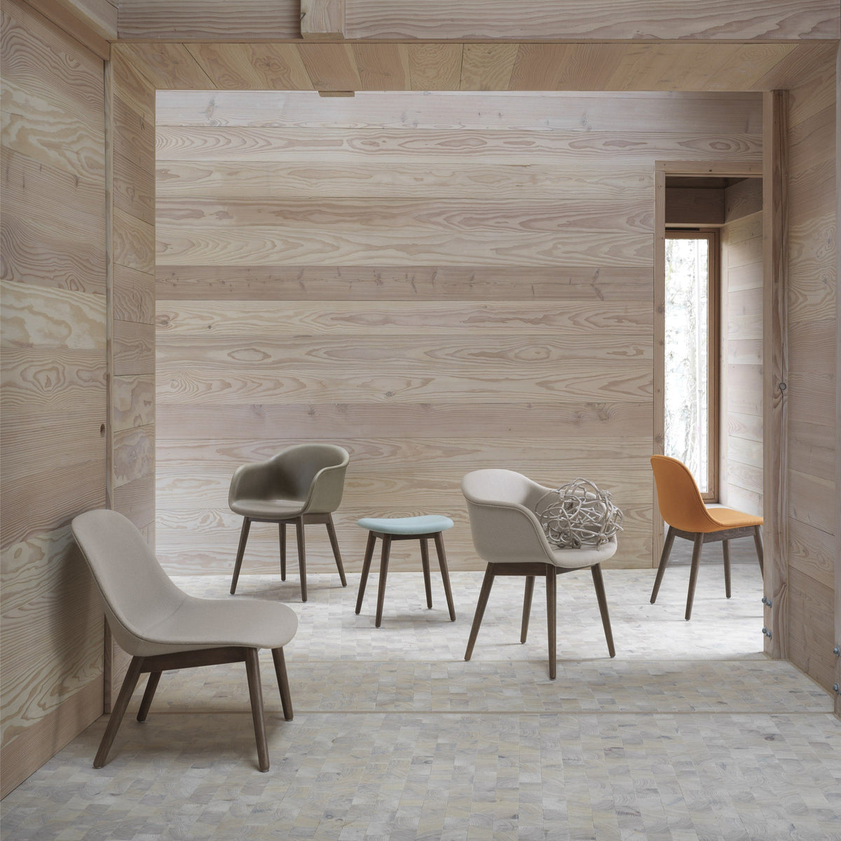 Muuto Fiber in a furnished setting
