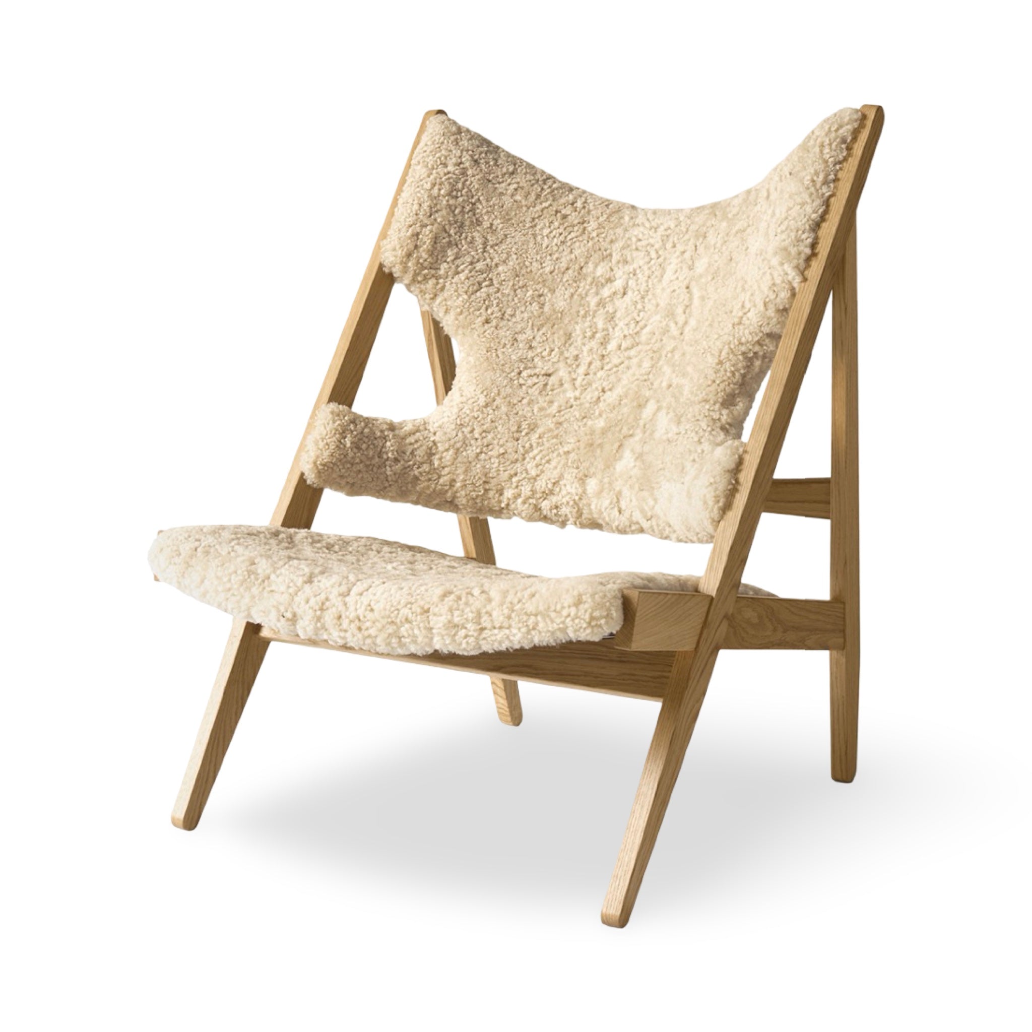 Audo Copenhagen Knitting Lounge Chair - Sheepskin