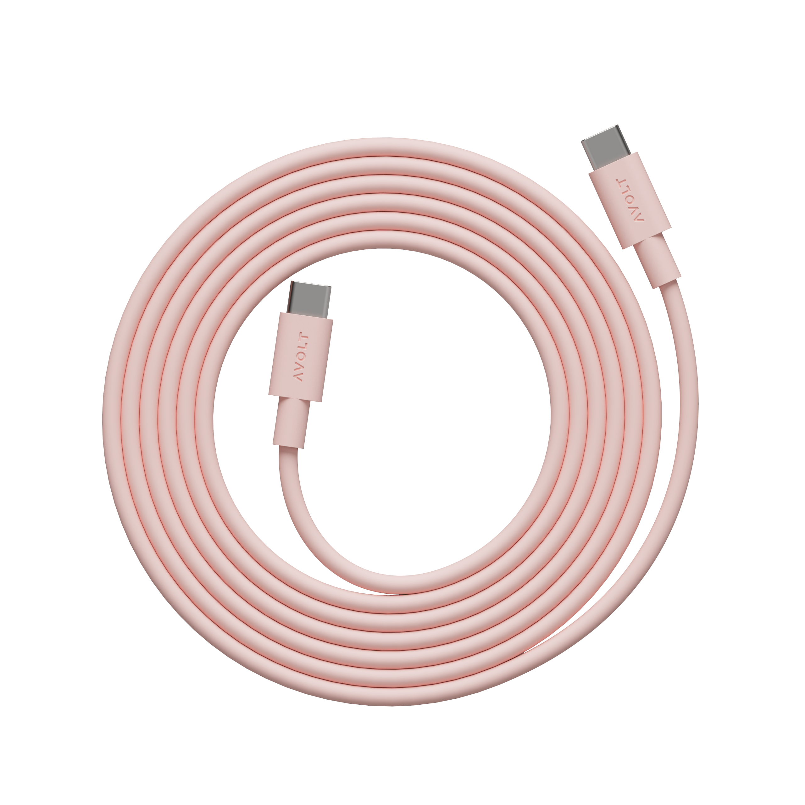 AVOLT Cable 1 USB-C to USB-C Cable - New Pink