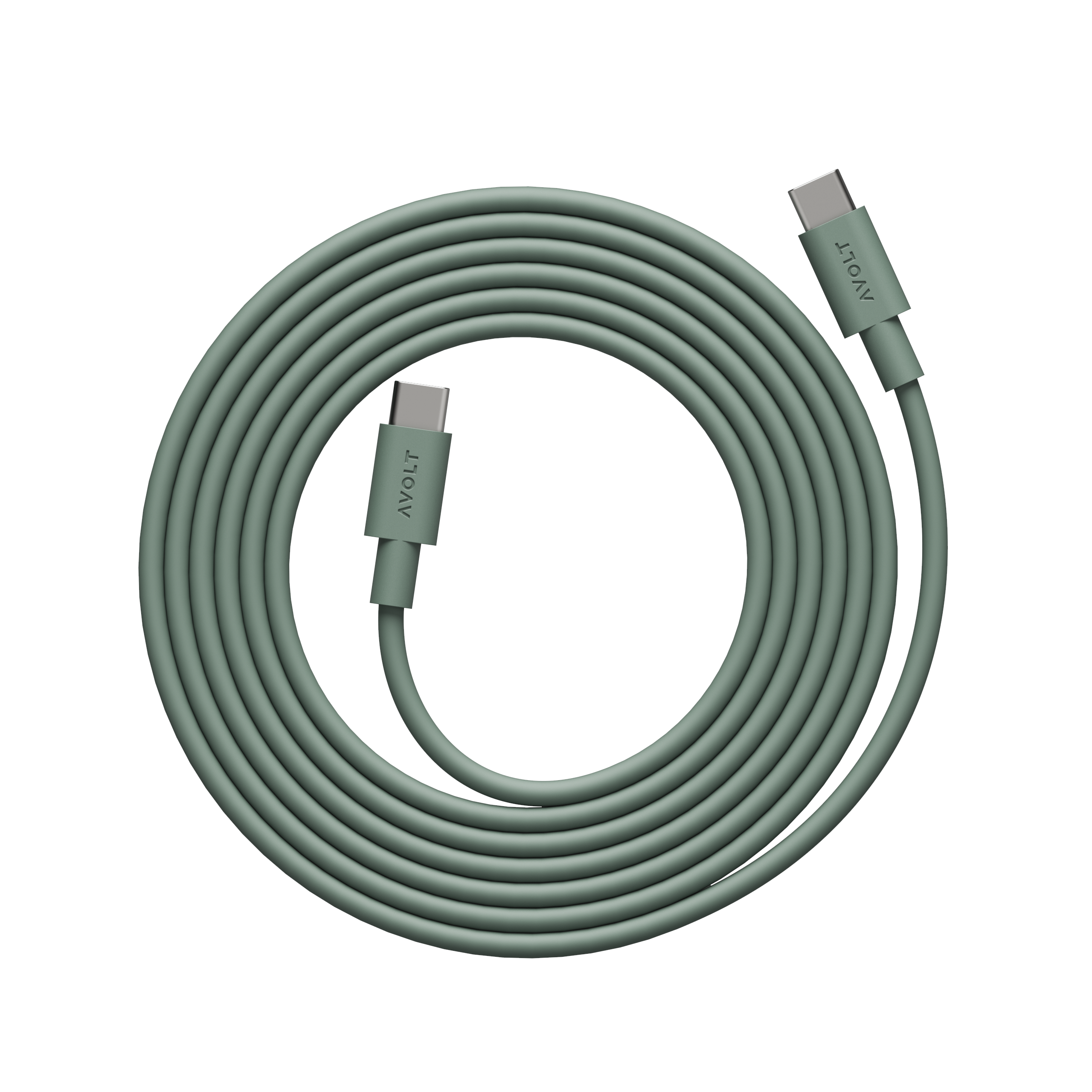 AVOLT Cable 1 USB-C to USB-C Cable - Oak Green