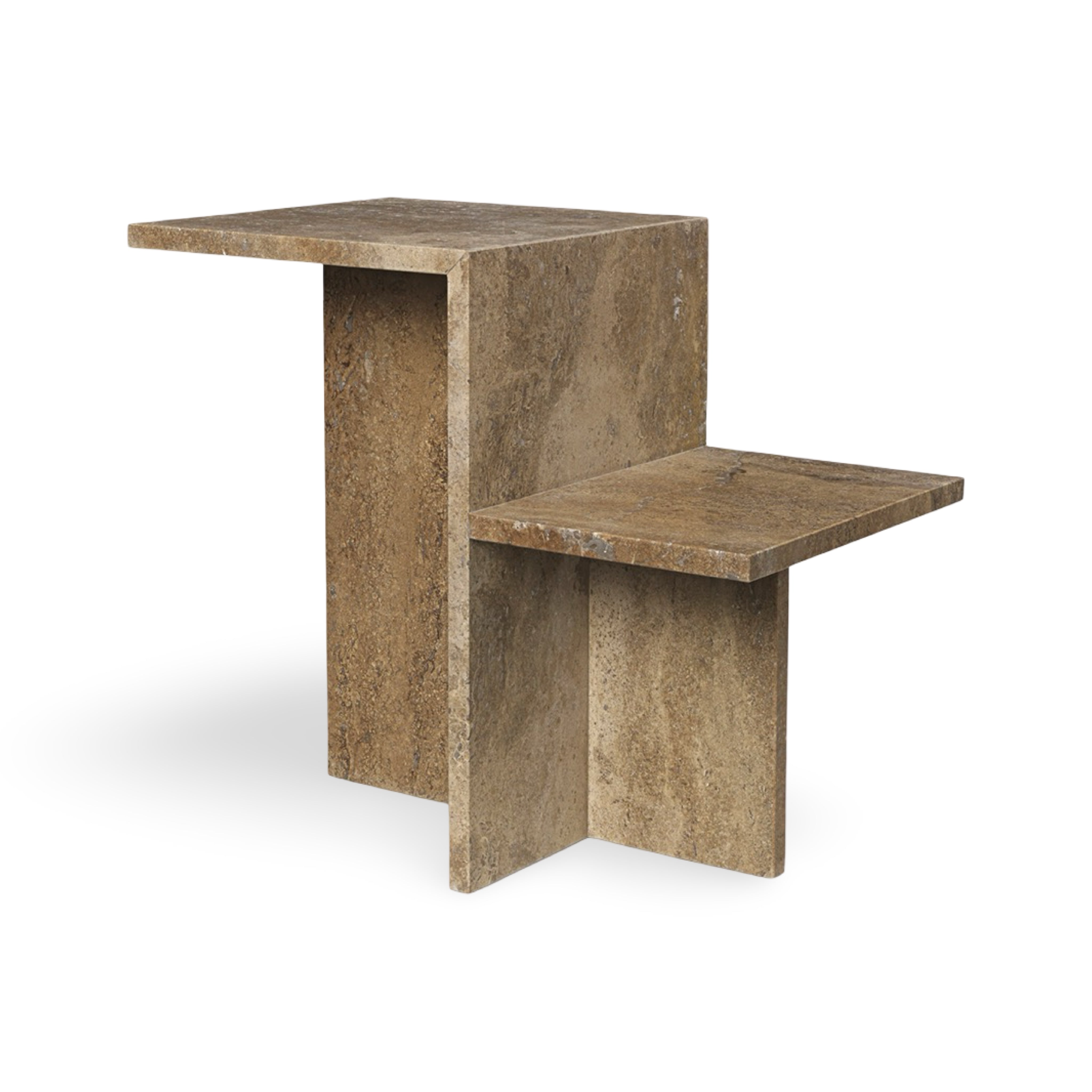 Ferm Living Distinct Side Table - Travertine