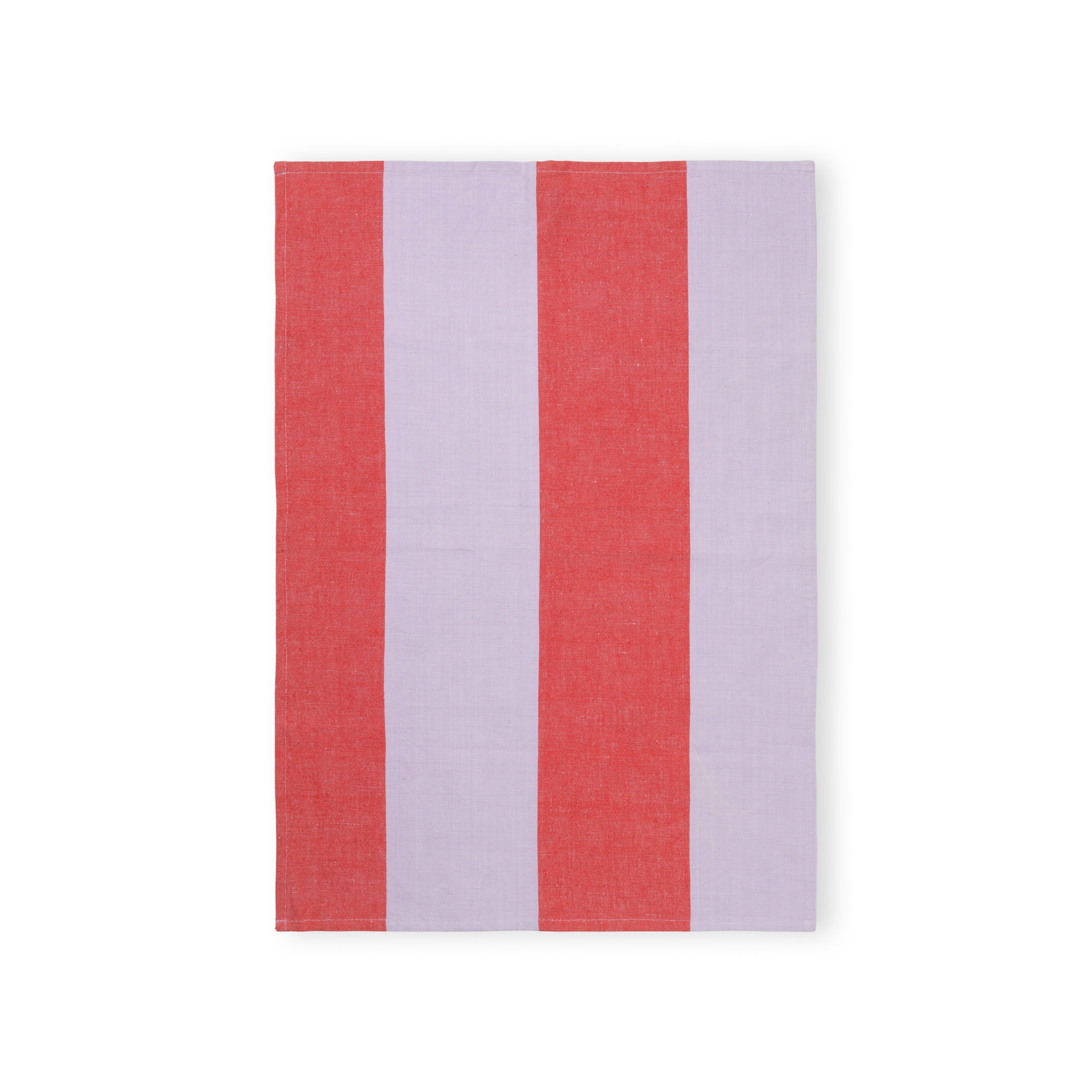 Ferm Living Hale Tea Towel - Red/Lilac