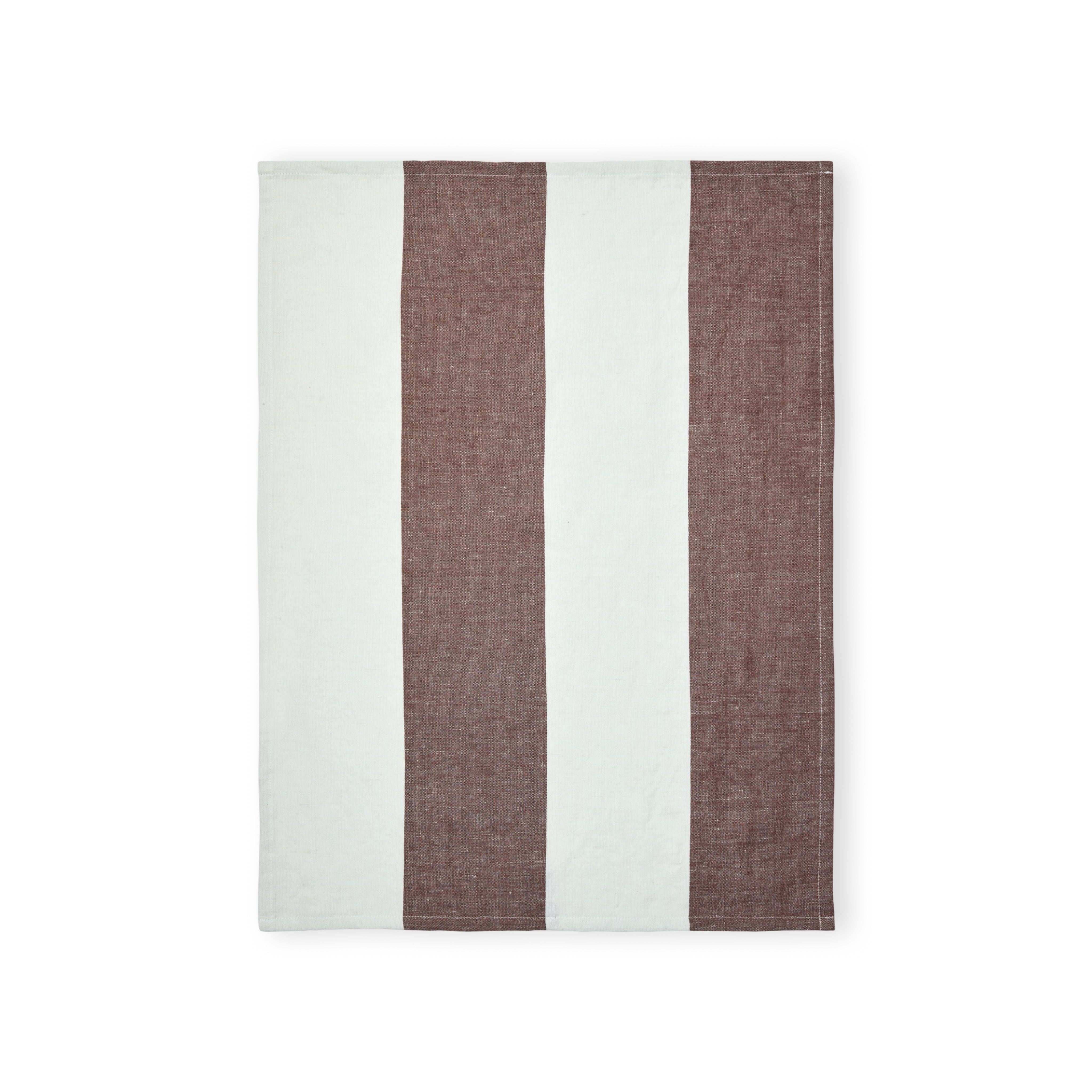 Ferm Living Hale Tea Towel - Chestnut/Frosted Lime