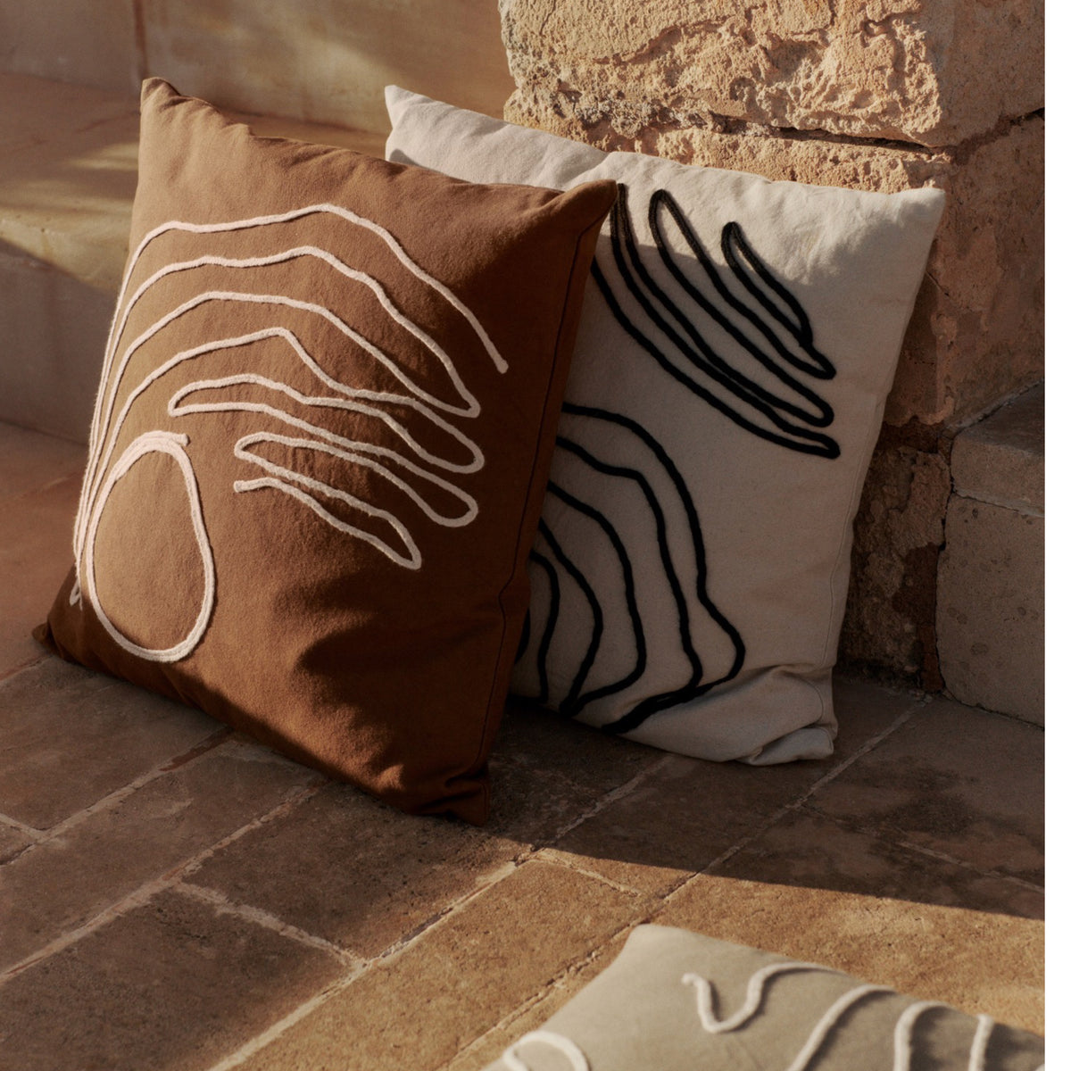 Ferm Living Jot Cushion Cover - Natural