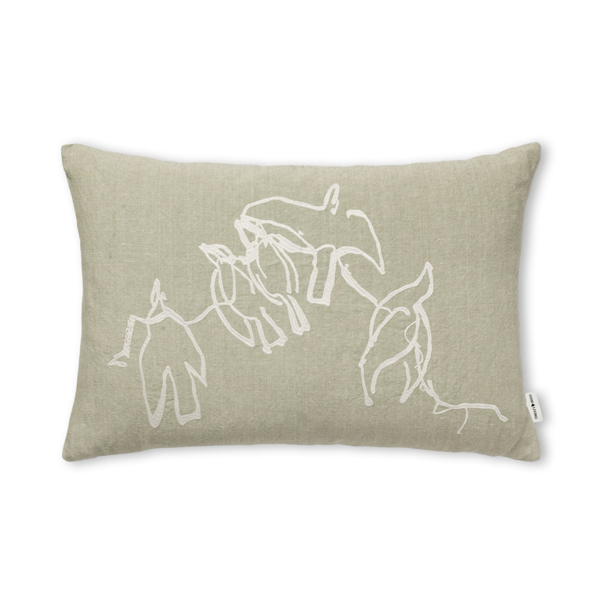 Ferm Living Vuelo Cushion Cover - Elm Green
