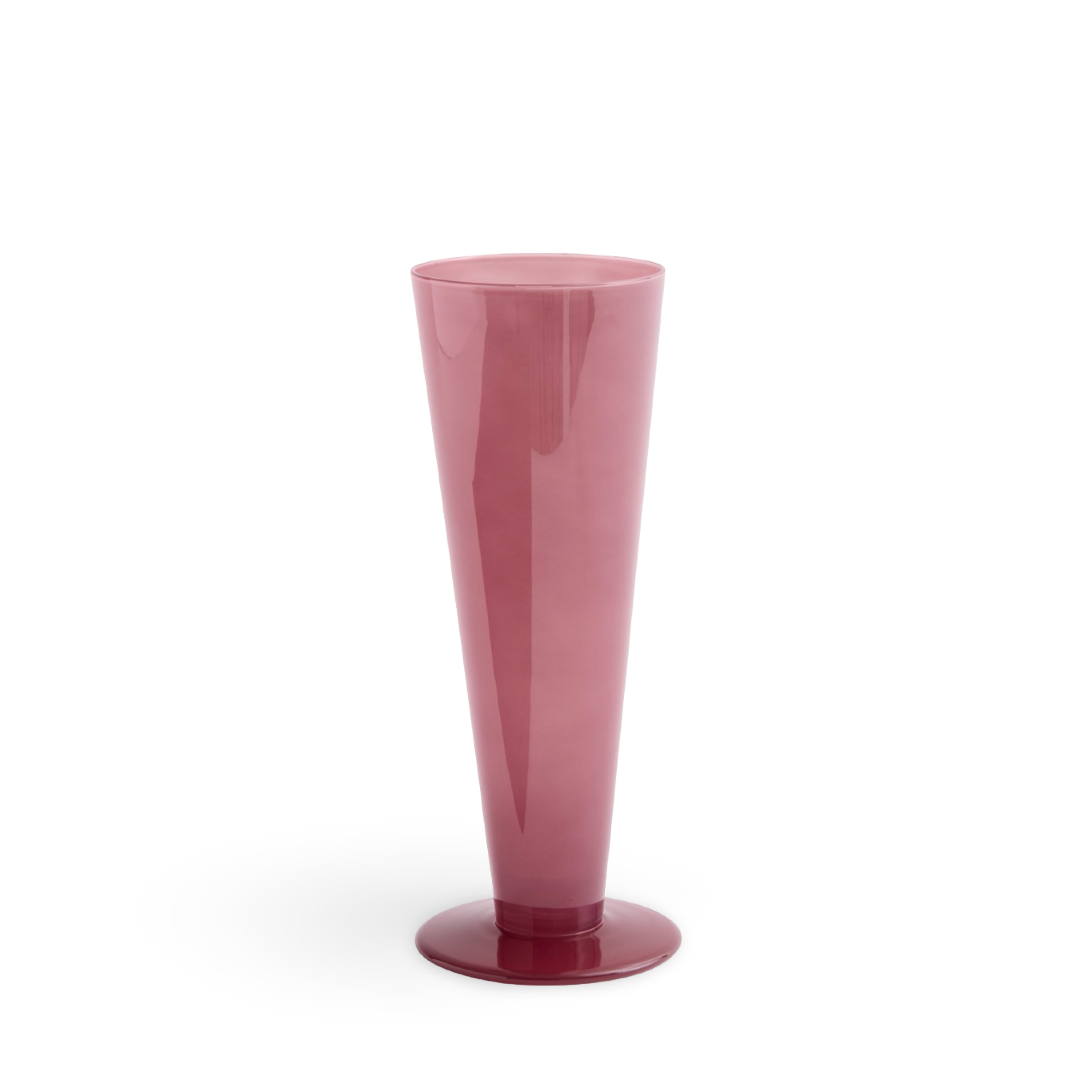 HAY Conical Vase Medium - Rose & Dark Red