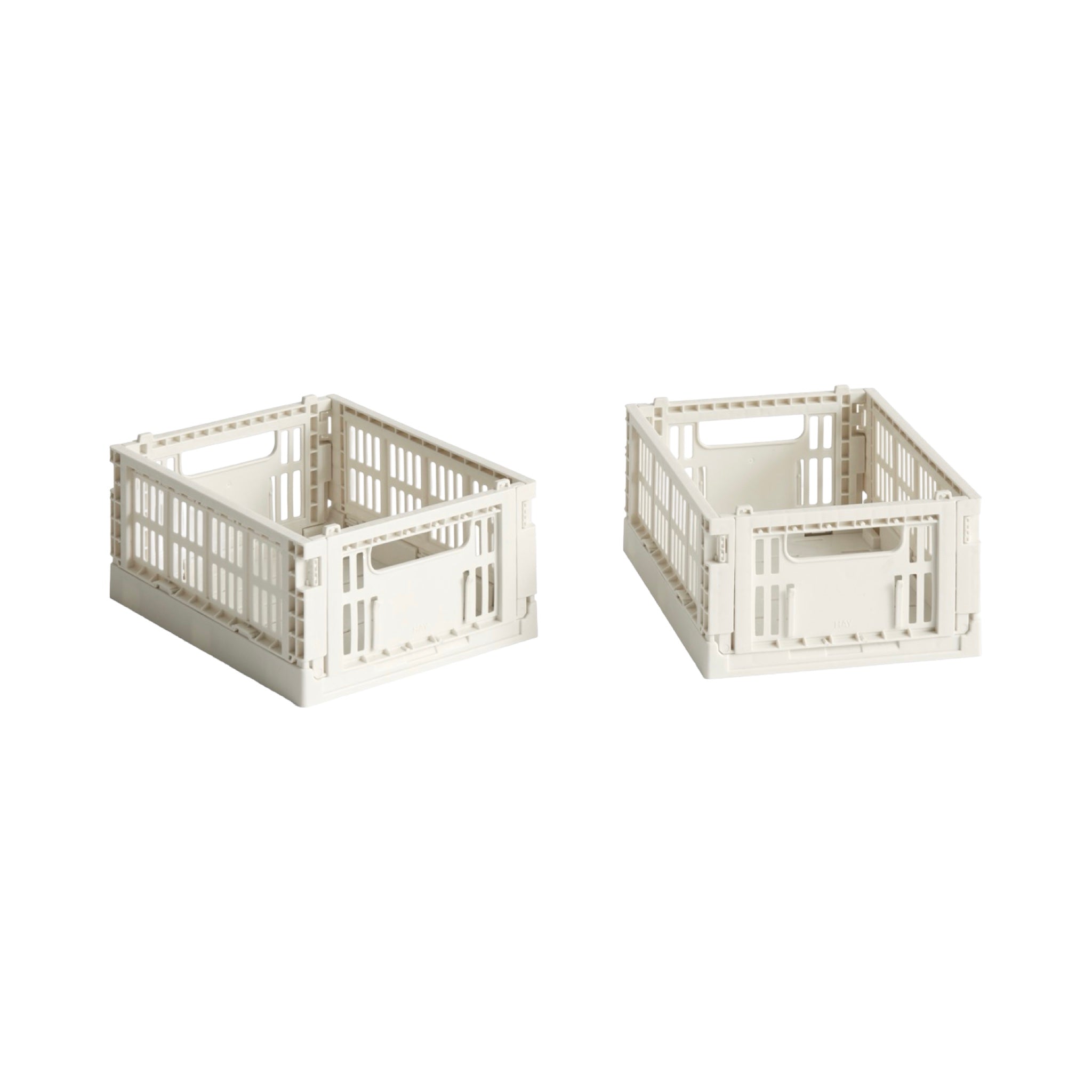 HAY Colour Crate Mini - Set of 2 in Off White