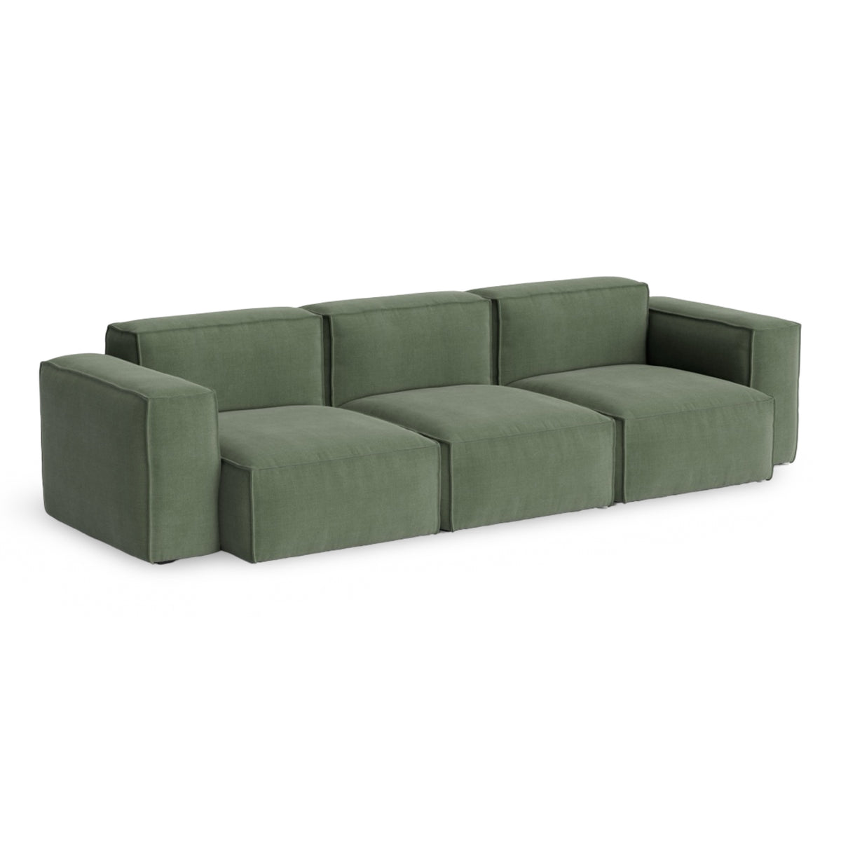 HAY Mags Soft - Low Armrest w. Removable Cover - 3-Seater Sofa Combination 1