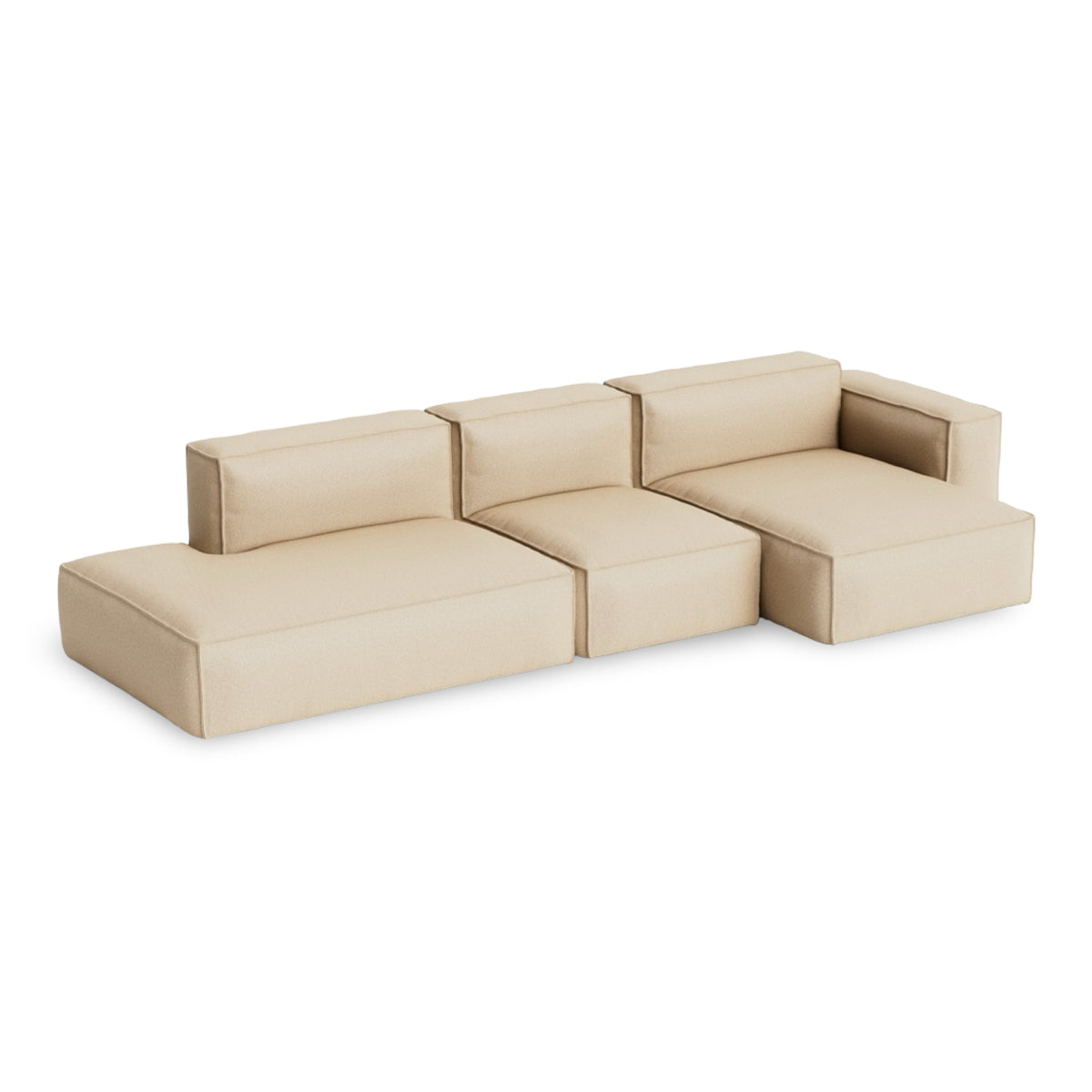 HAY Mags Soft - Low Armrest w. Removable Cover - 3-Seater Sofa Combination 4