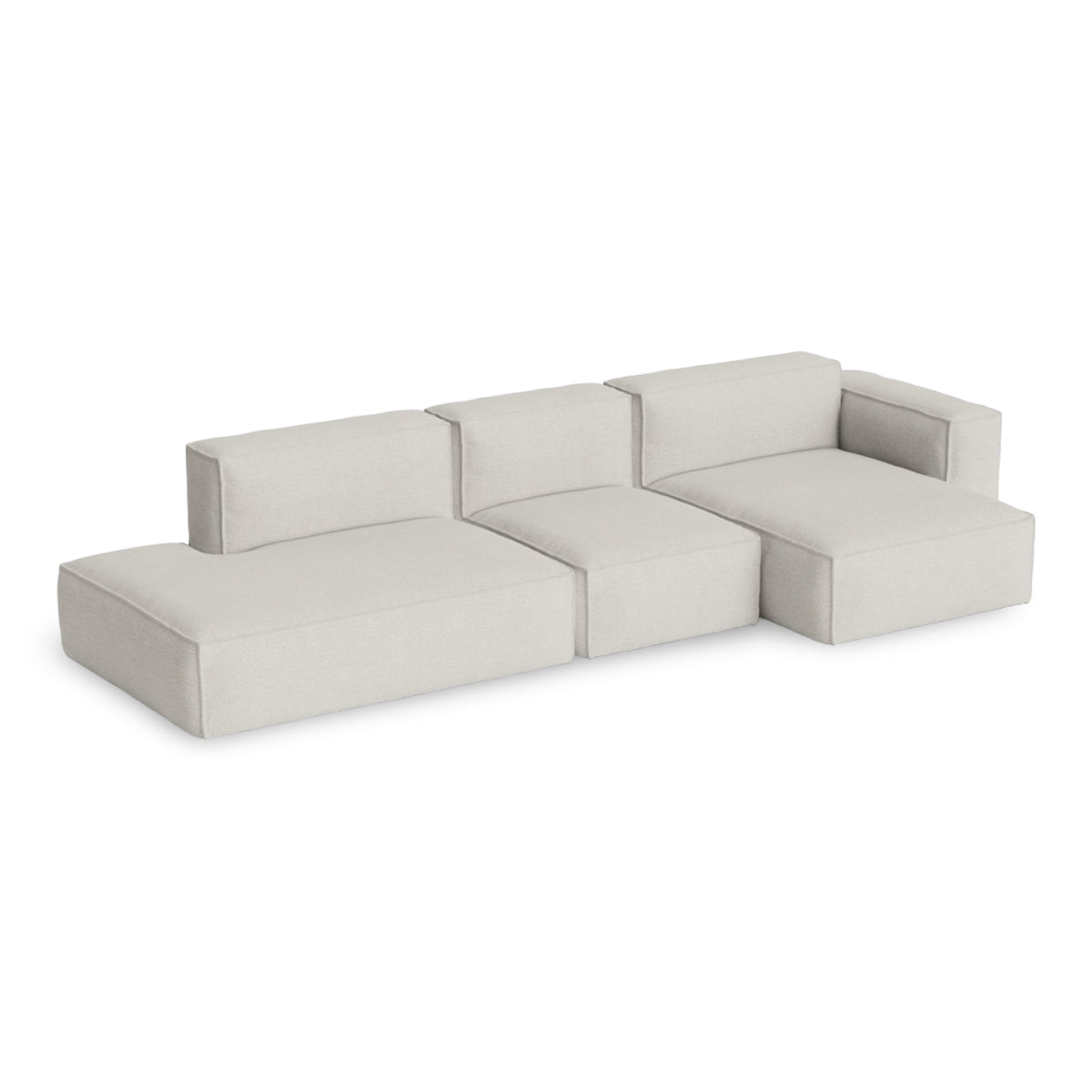 HAY Mags Soft - Low Armrest w. Removable Cover - 3-Seater Sofa Combination 4