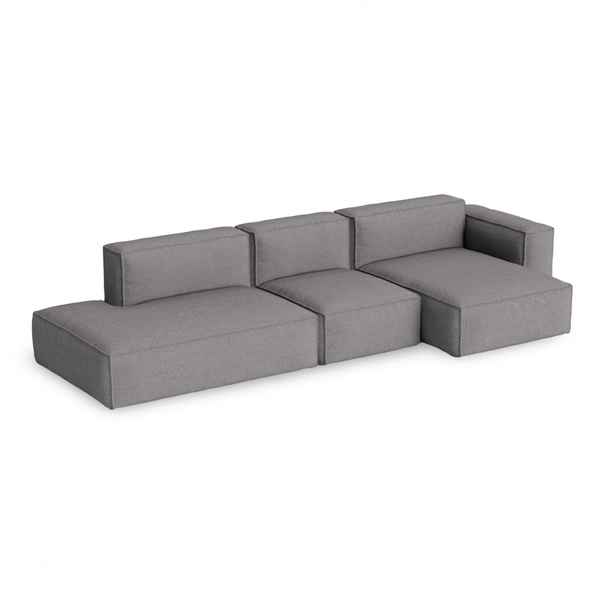 HAY Mags Soft - Low Armrest w. Removable Cover - 3-Seater Sofa Combination 4
