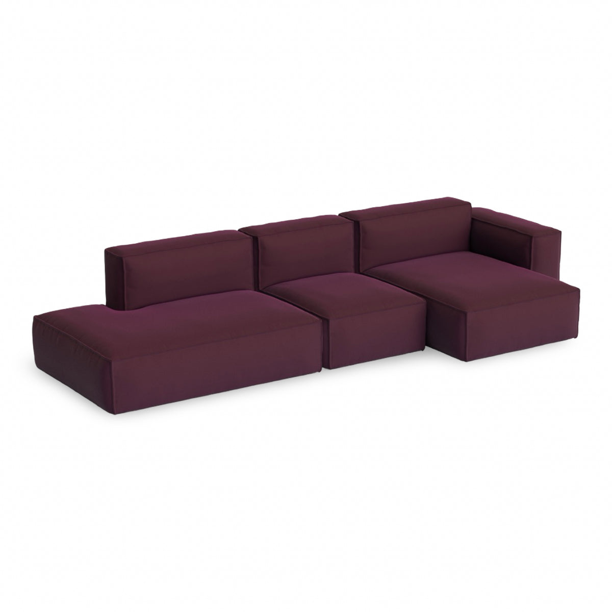 HAY Mags Soft - Low Armrest w. Removable Cover - 3-Seater Sofa Combination 4