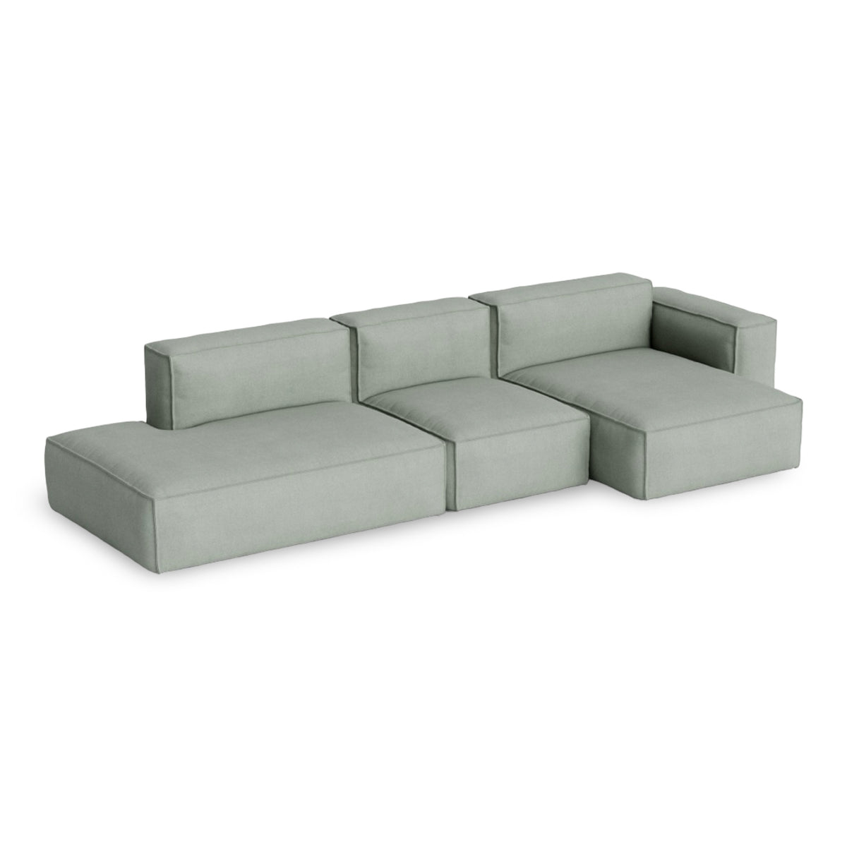HAY Mags Soft - Low Armrest w. Removable Cover - 3-Seater Sofa Combination 4