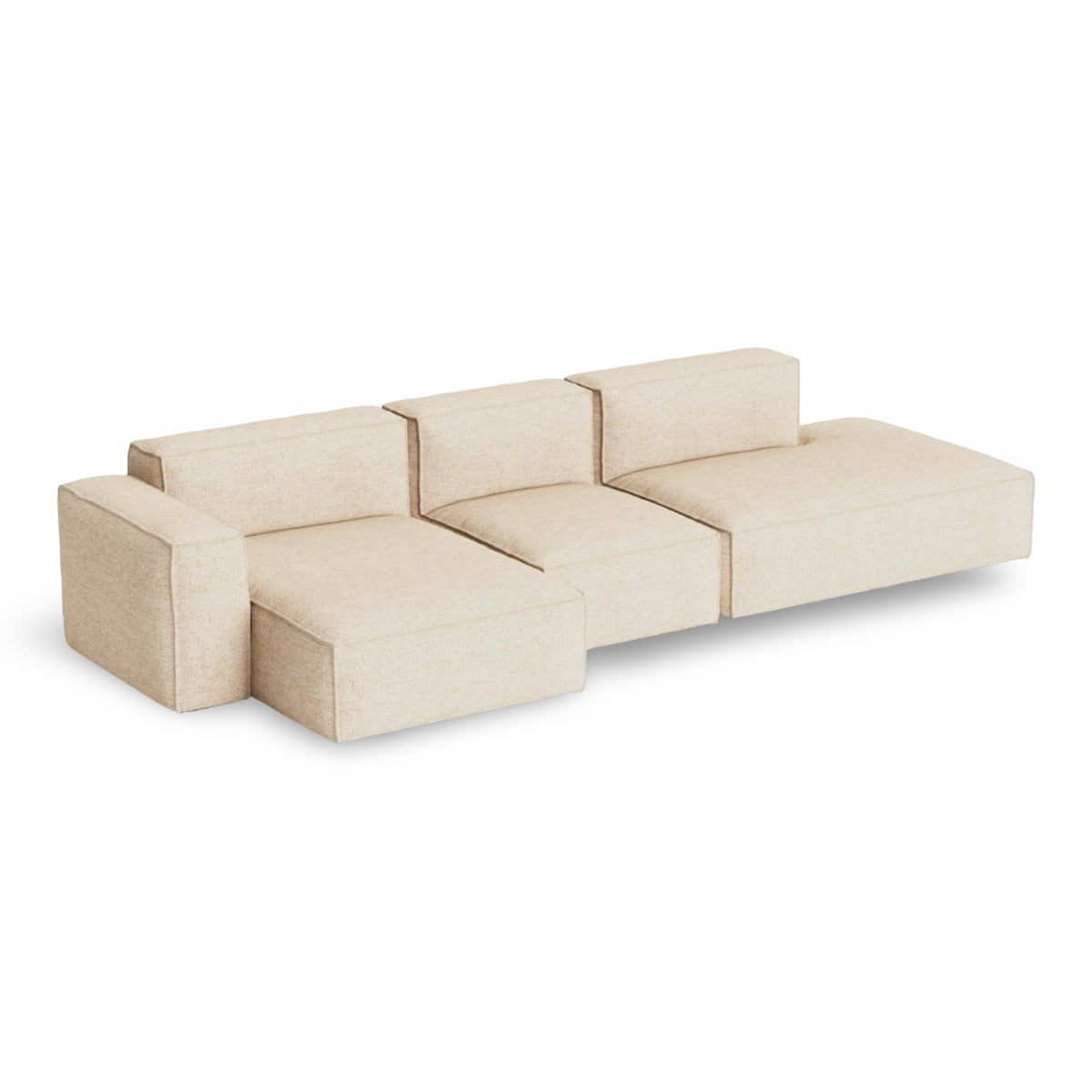 HAY Mags Soft - Low Armrest w. Removable Cover - 3-Seater Sofa Combination 4