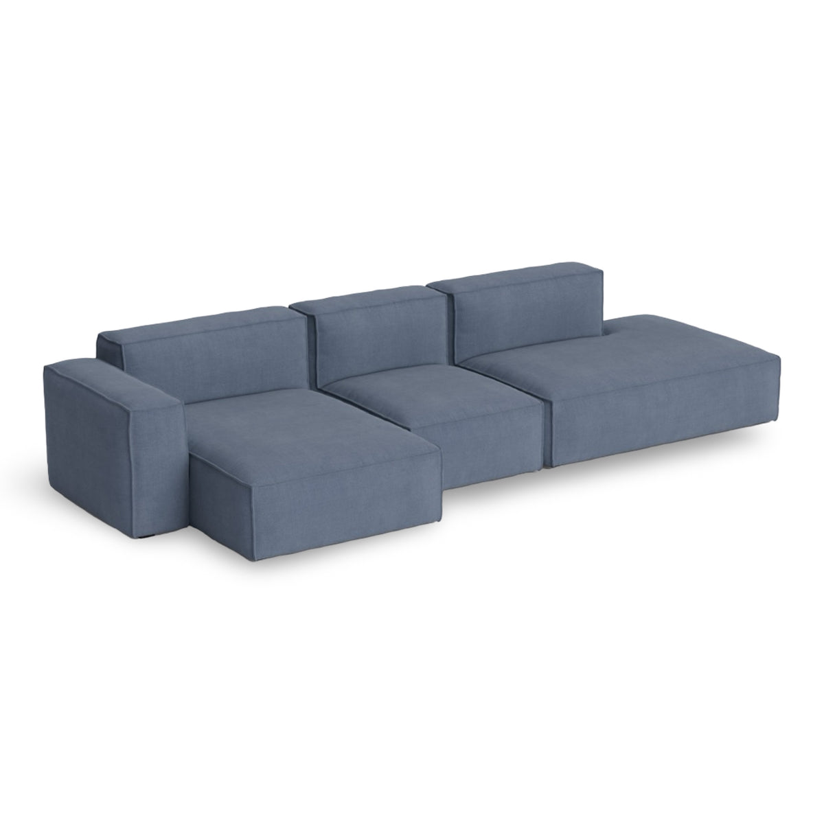 HAY Mags Soft - Low Armrest w. Removable Cover - 3-Seater Sofa Combination 4