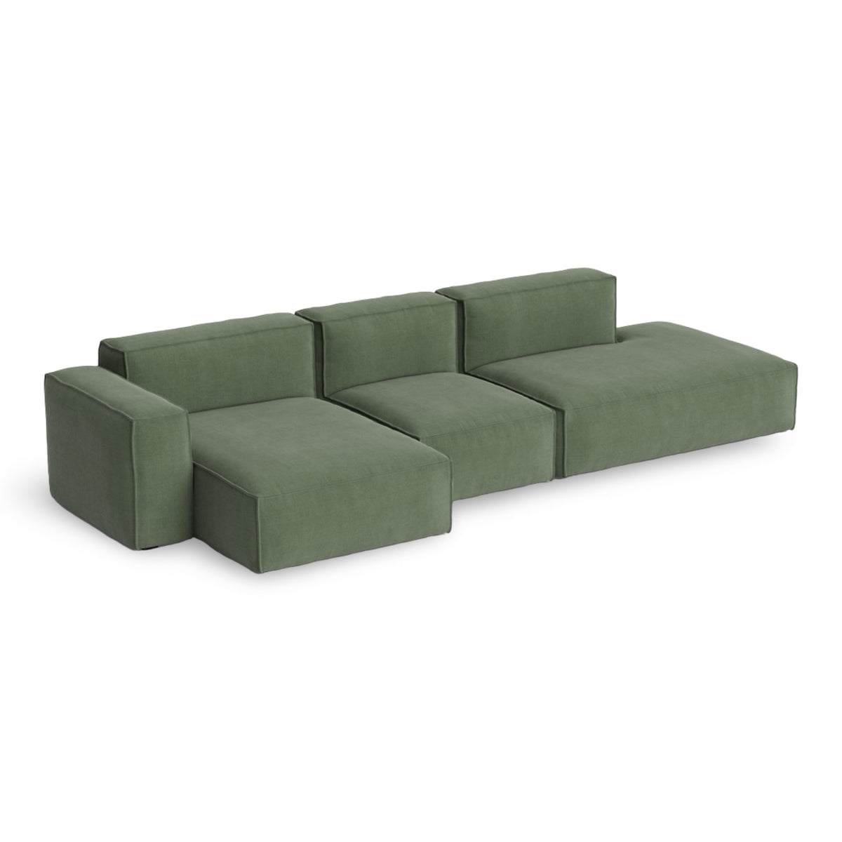 HAY Mags Soft - Low Armrest w. Removable Cover - 3-Seater Sofa Combination 4