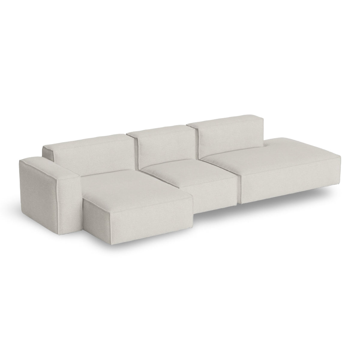 HAY Mags Soft - Low Armrest w. Removable Cover - 3-Seater Sofa Combination 4