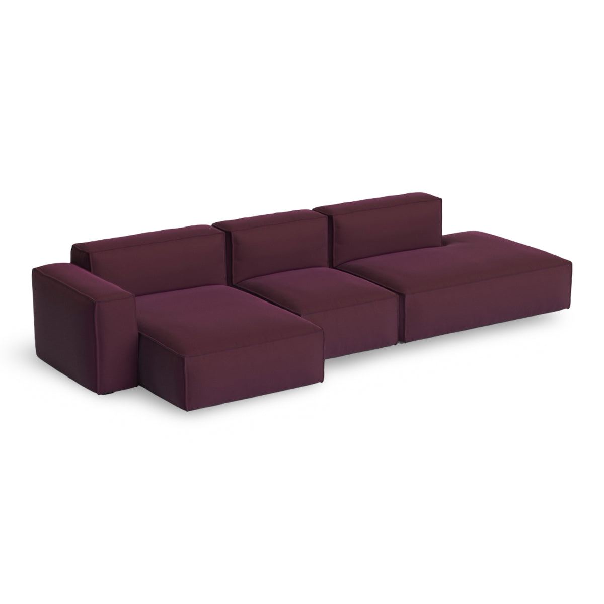 HAY Mags Soft - Low Armrest w. Removable Cover - 3-Seater Sofa Combination 4