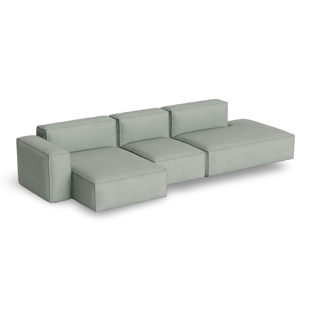HAY Mags Soft - Low Armrest w. Removable Cover - 3-Seater Sofa Combination 4