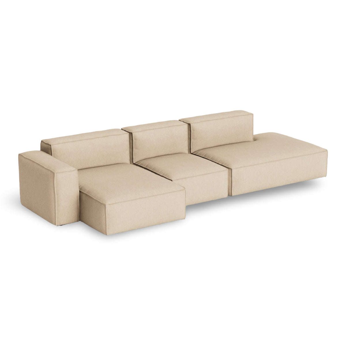 HAY Mags Soft - Low Armrest w. Removable Cover - 3-Seater Sofa Combination 4