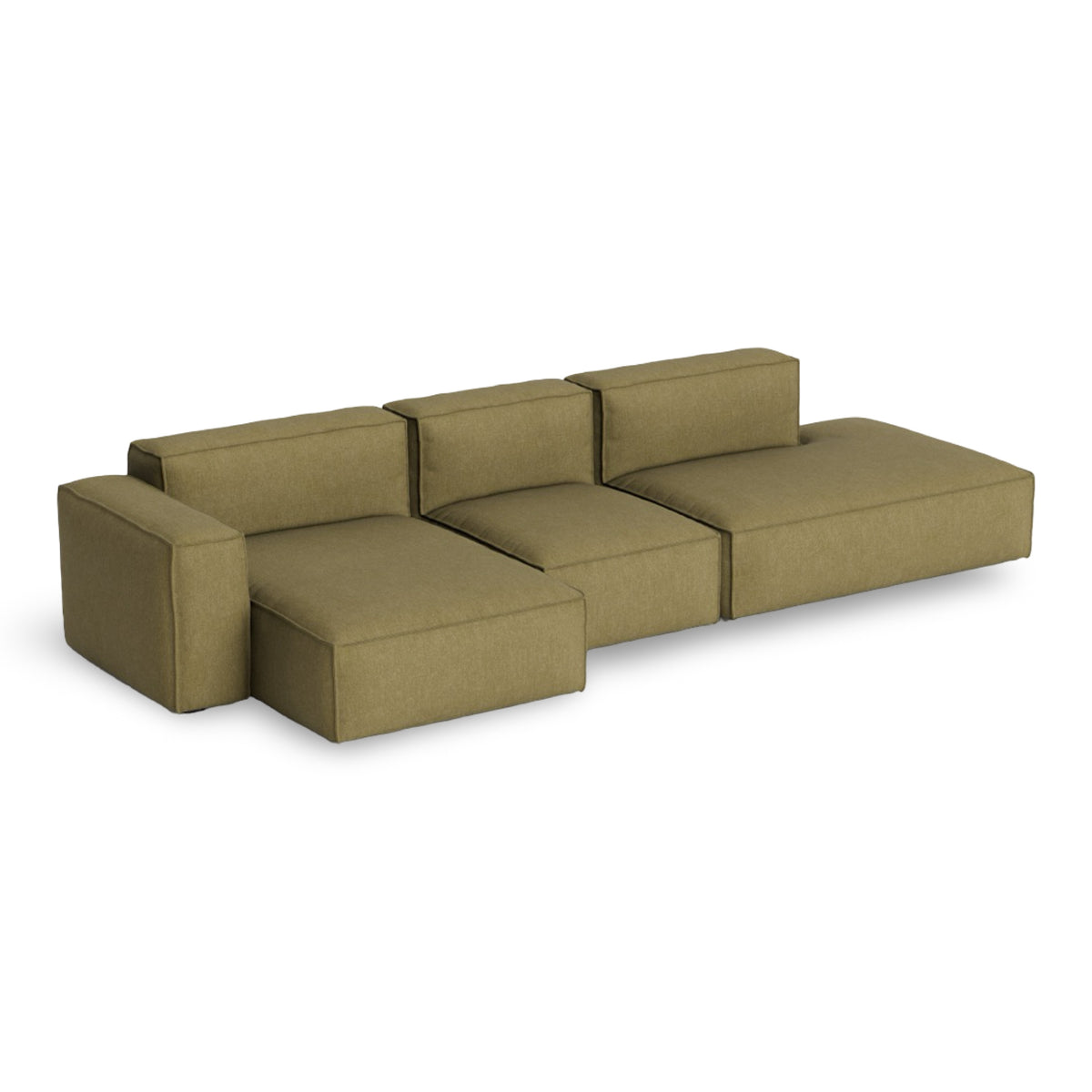 HAY Mags Soft - Low Armrest w. Removable Cover - 3-Seater Sofa Combination 4