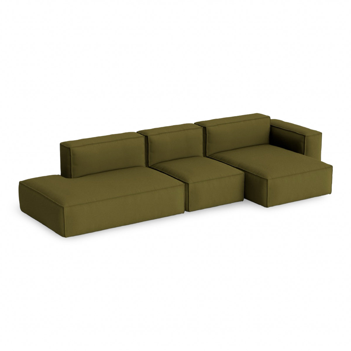 HAY Mags Soft - Low Armrest w. Removable Cover - 3-Seater Sofa Combination 4