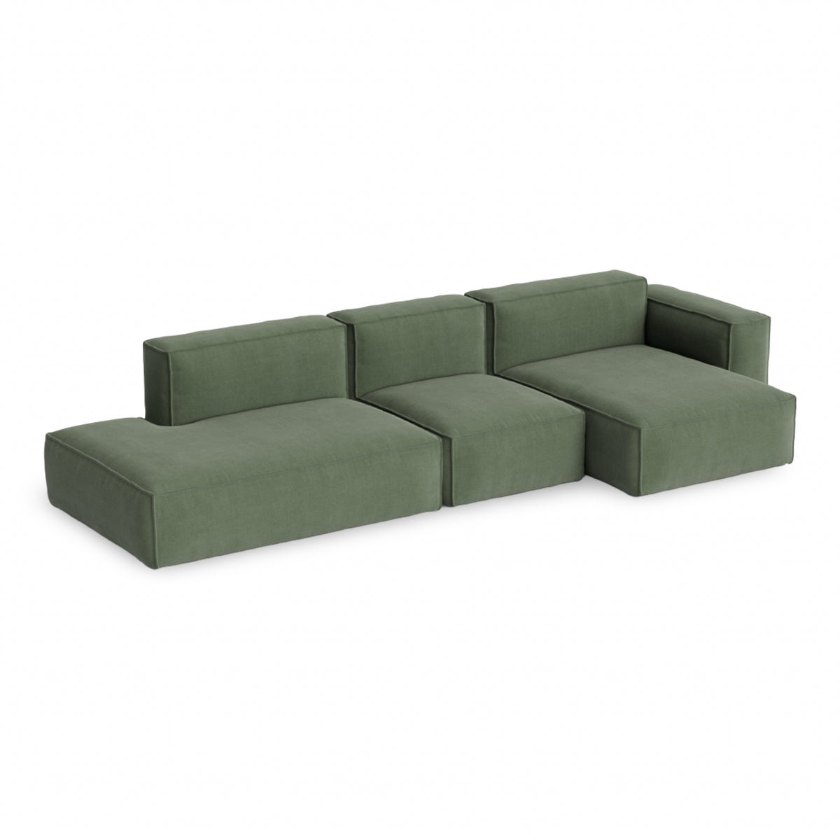 HAY Mags Soft - Low Armrest w. Removable Cover - 3-Seater Sofa Combination 4