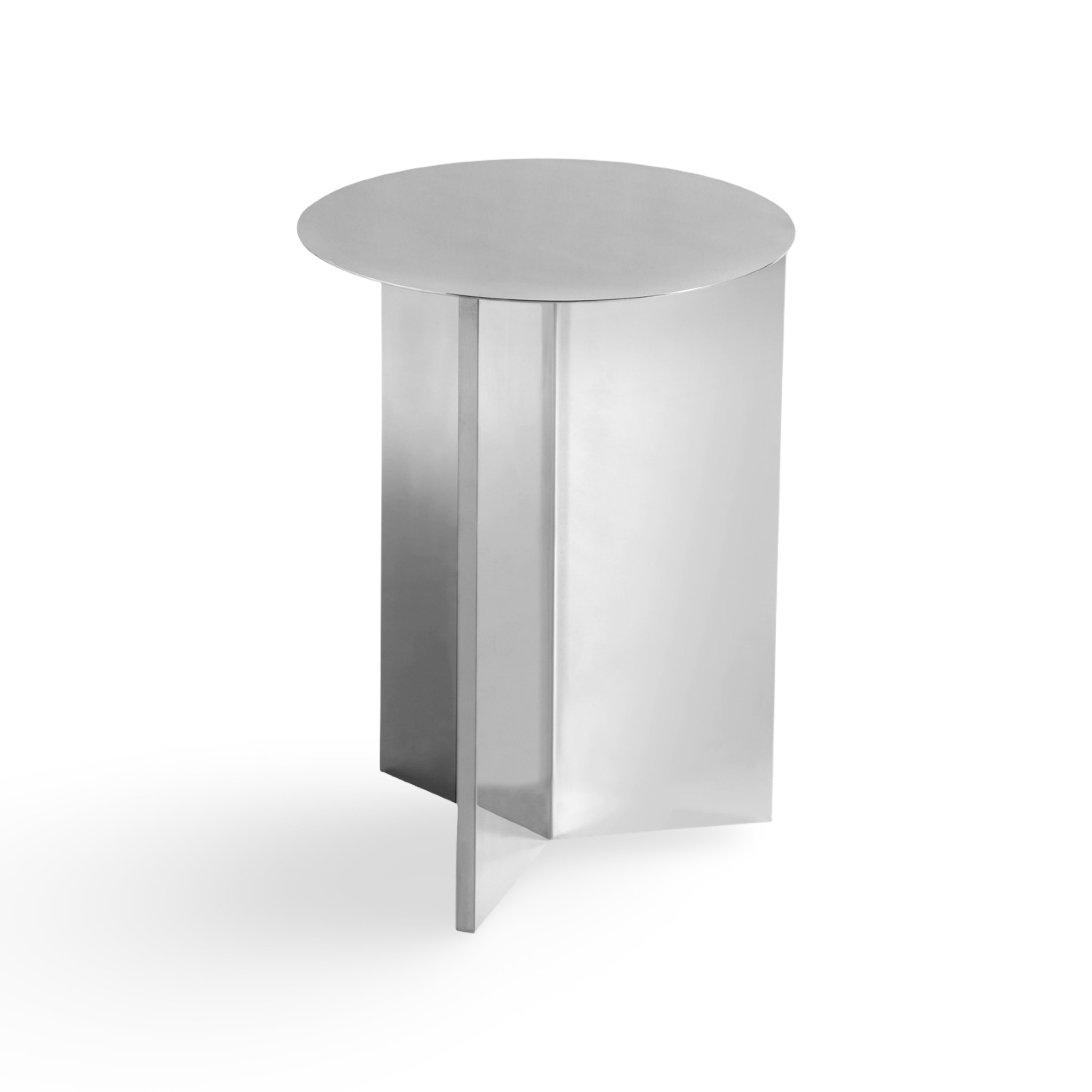 HAY Slit Metal Side Table - High