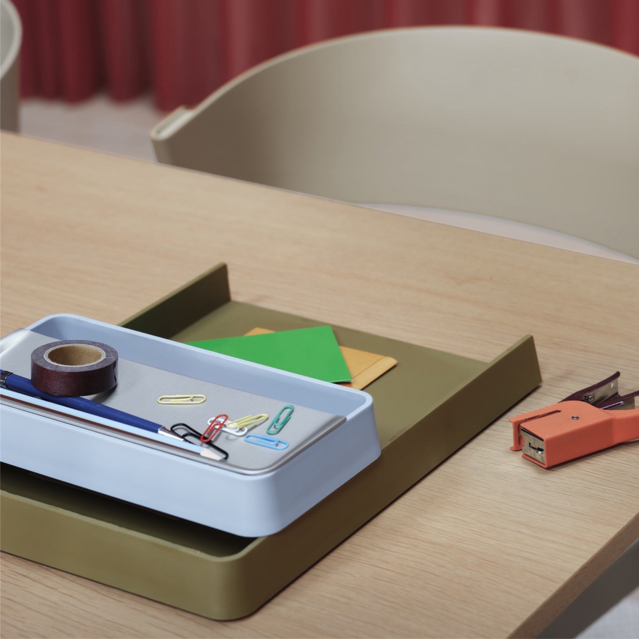 Muuto Arrange Desktop Tray 12 x 25 cm - Light Blue