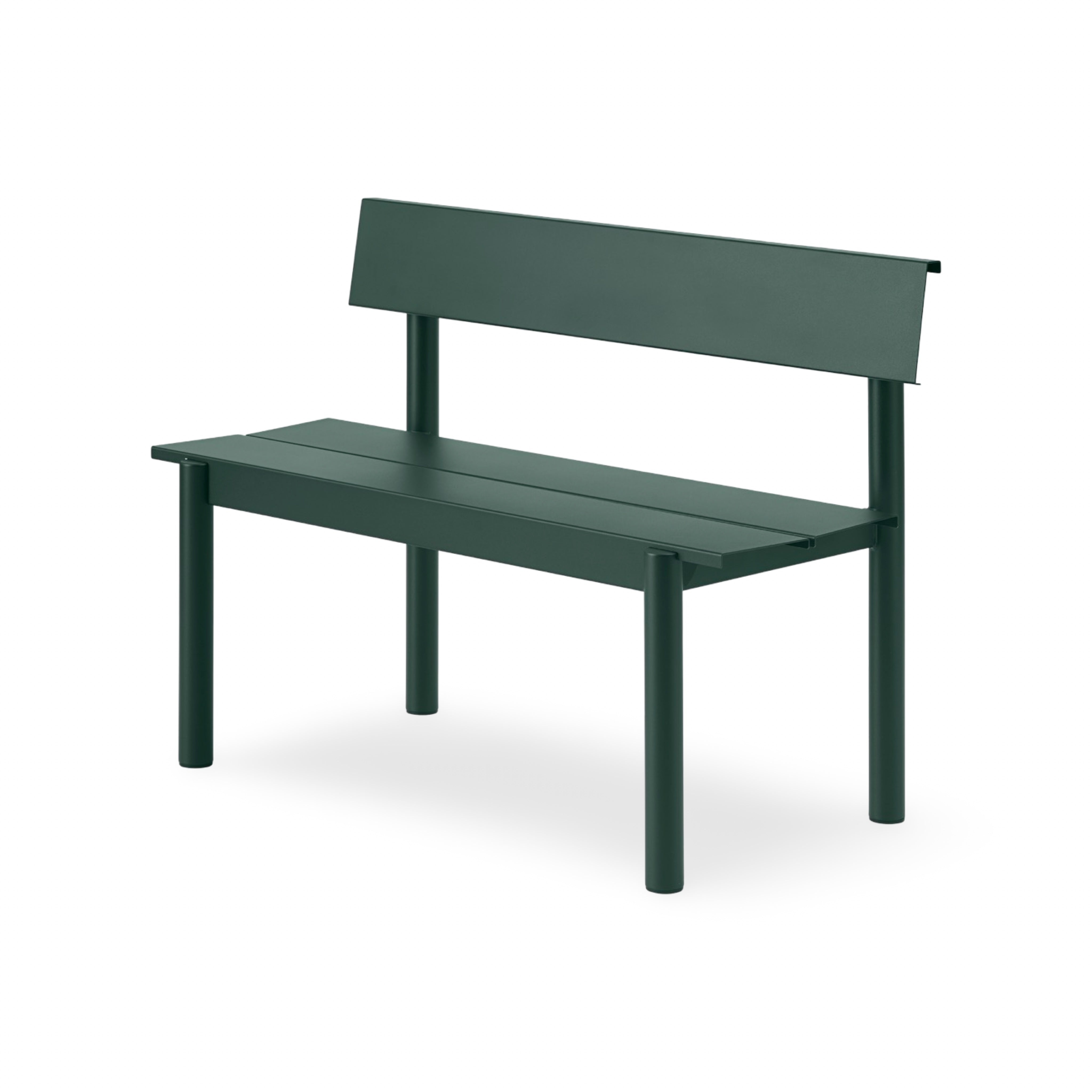 Muuto Linear Steel Outdoor Bench w. Backrest - 110cm