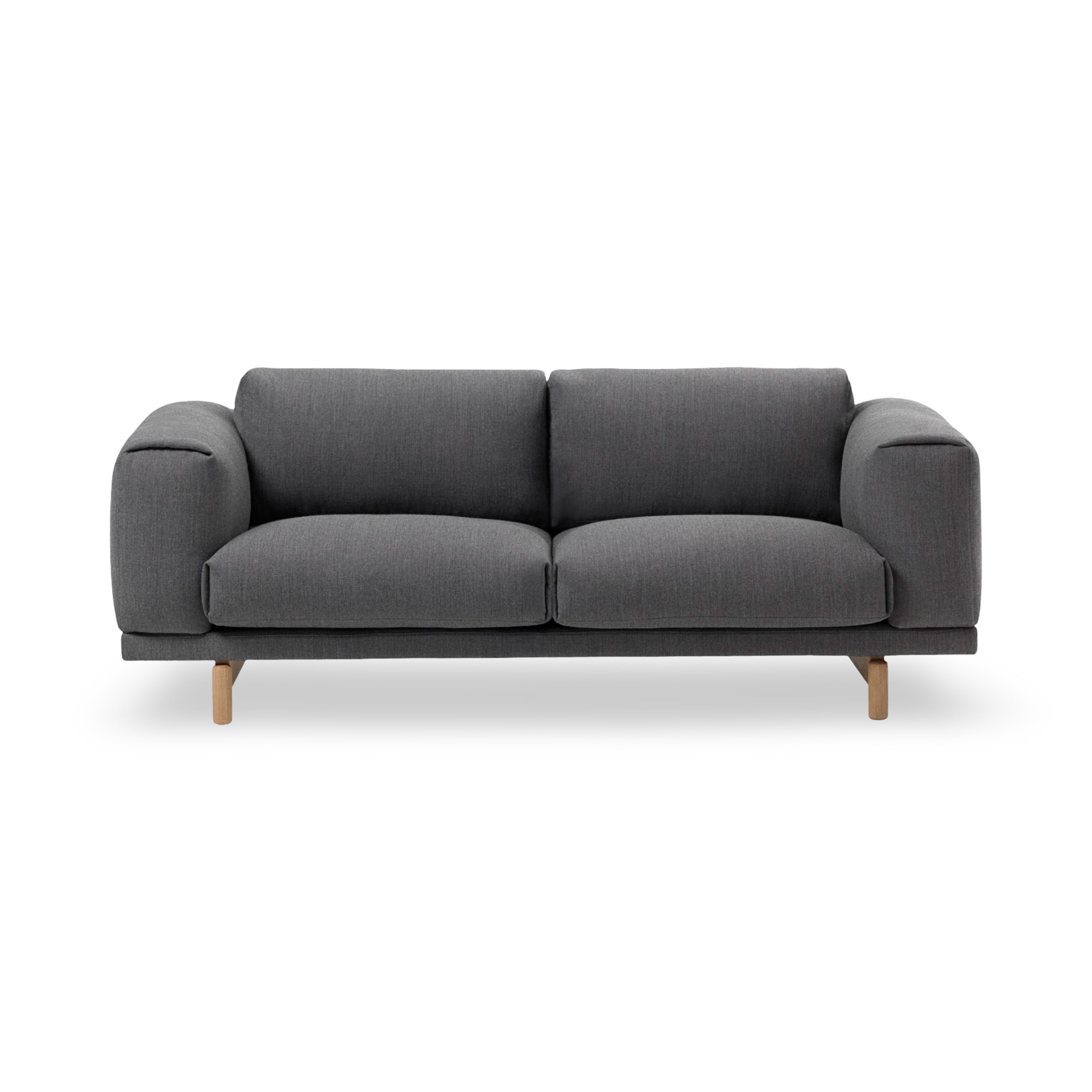Muuto Rest 2-Seater Sofa - Wood Base