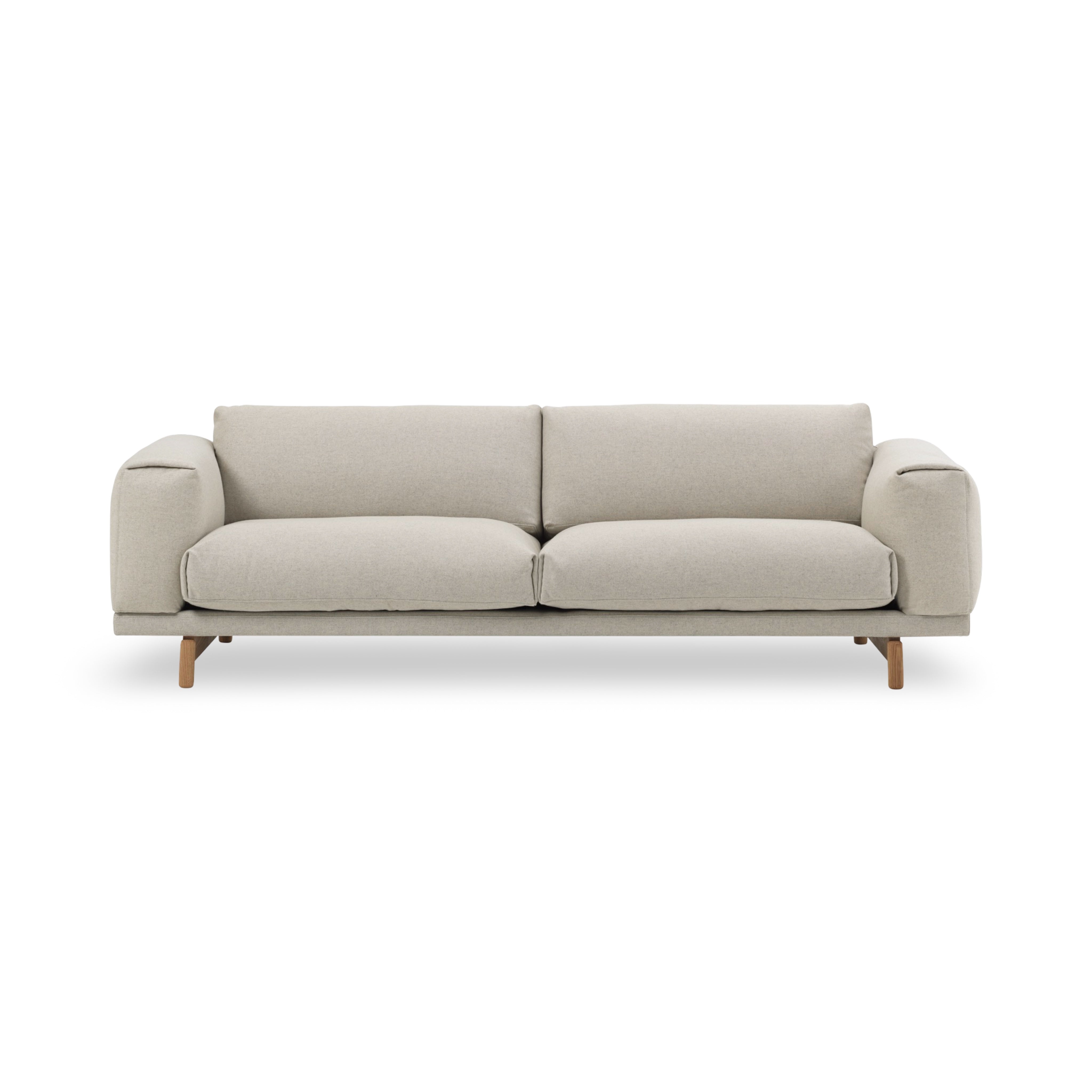 Muuto Rest 3-Seater Sofa - Wood Base