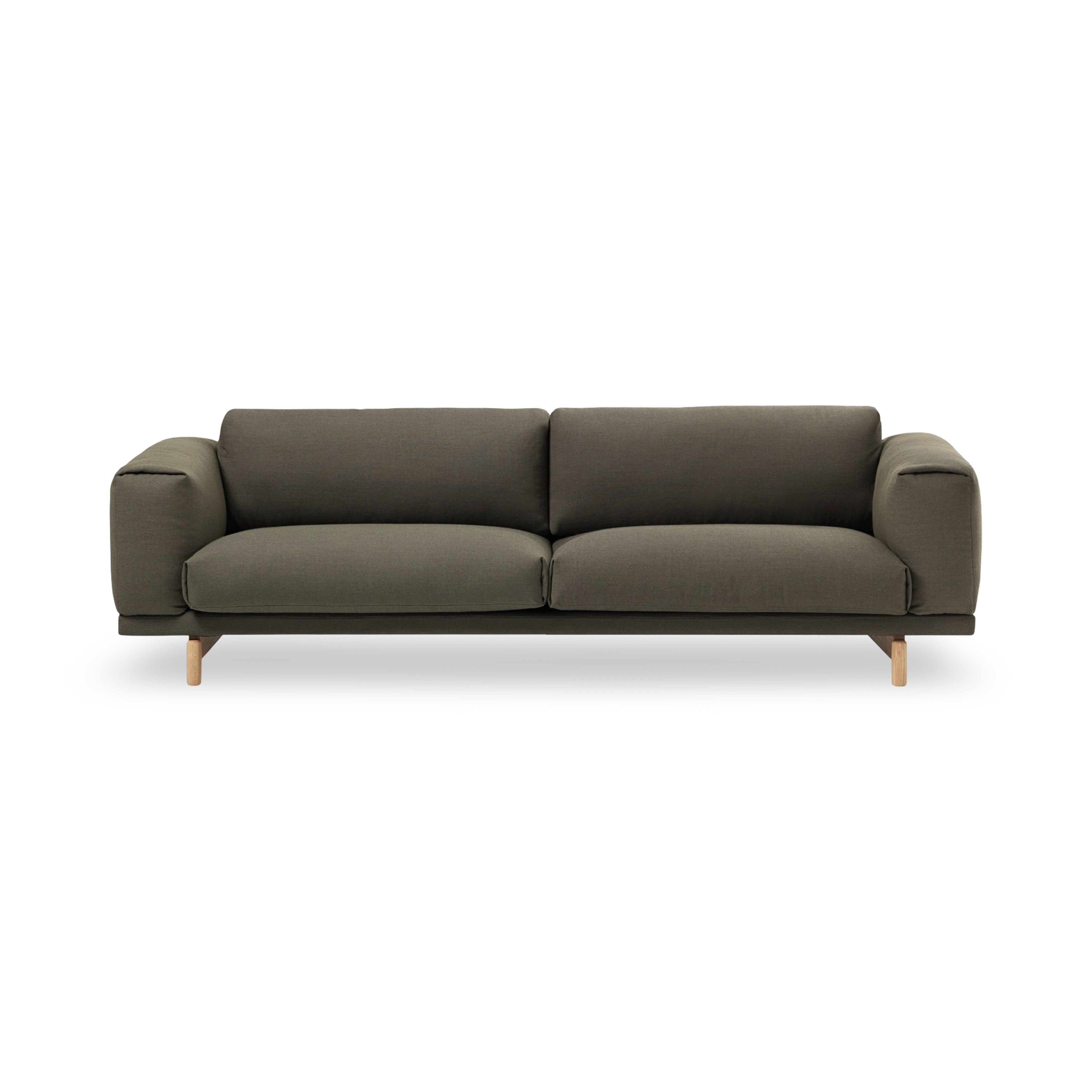 Muuto Rest 3-Seater Sofa - Wood Base