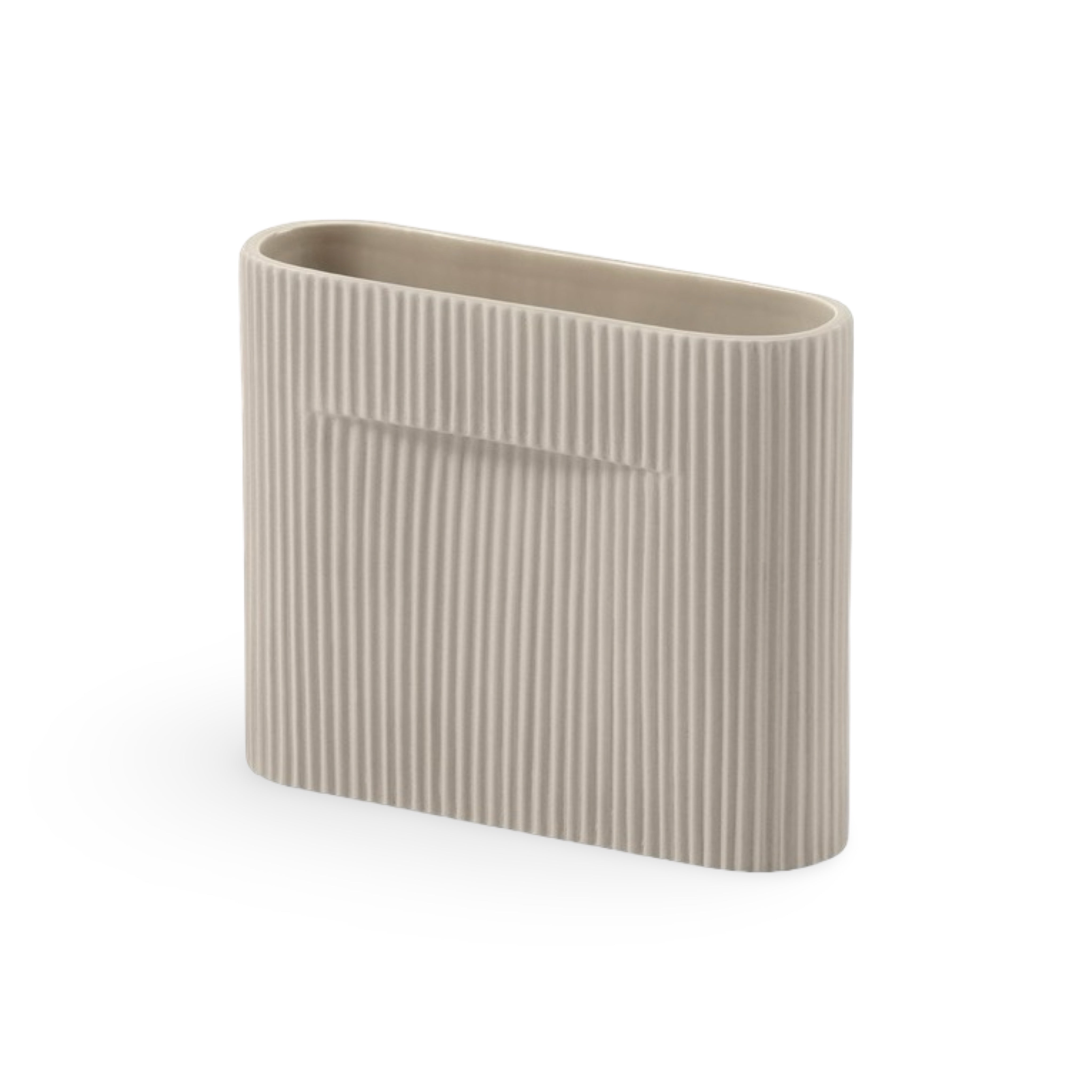 Muuto Ridge Vase 16.5cm - Beige