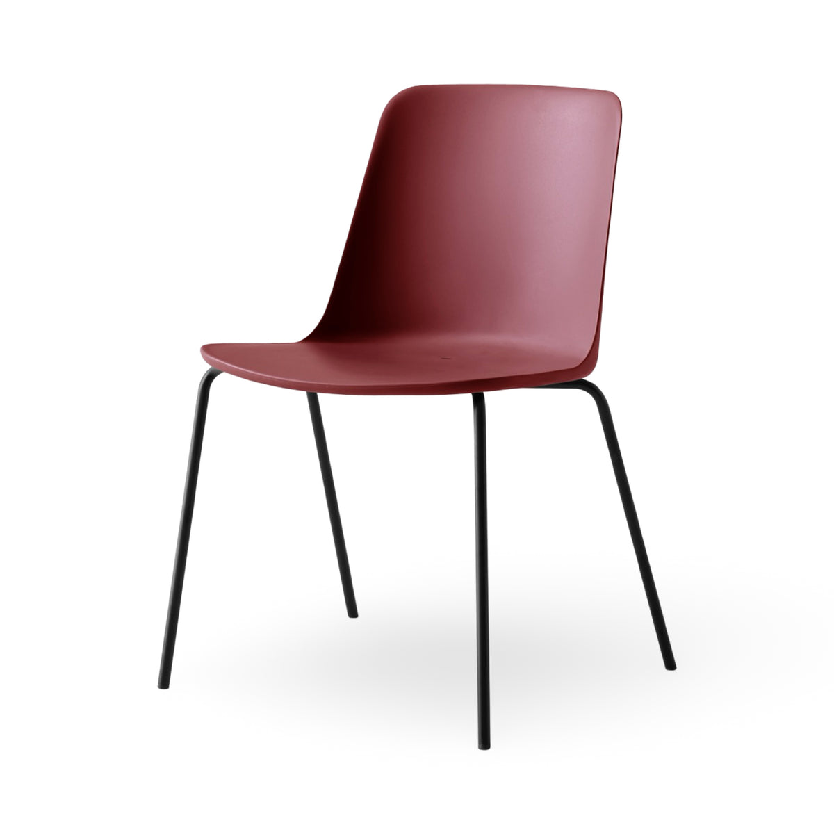 &Tradition Rely Outdoor Dining Chair HW138 - Red Brown