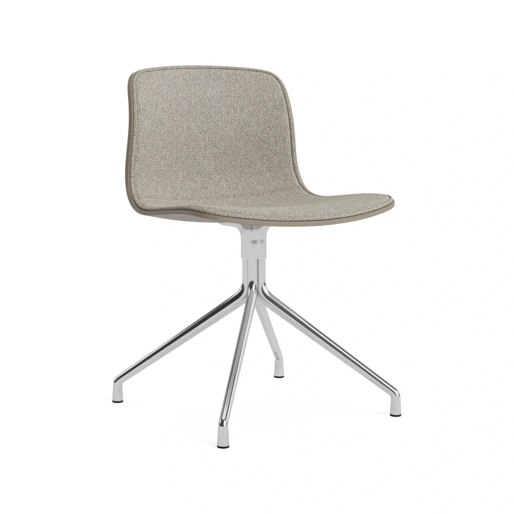 HAY AAC 10 front uph Loft 200 – khaki 2.0 shell – polished aluminium base