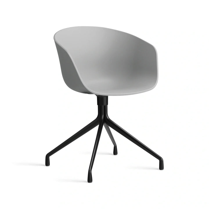 HAY AAC 20 concrete grey 2.0 shell – black powder coated aluminium base