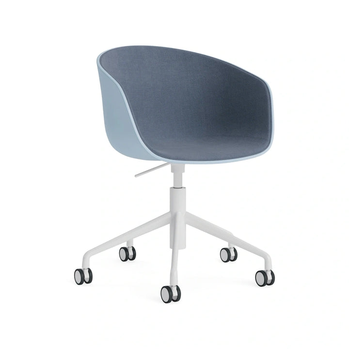 HAY AAC 52 slate blue 2.0 shell – front uph Linara 198 – white base